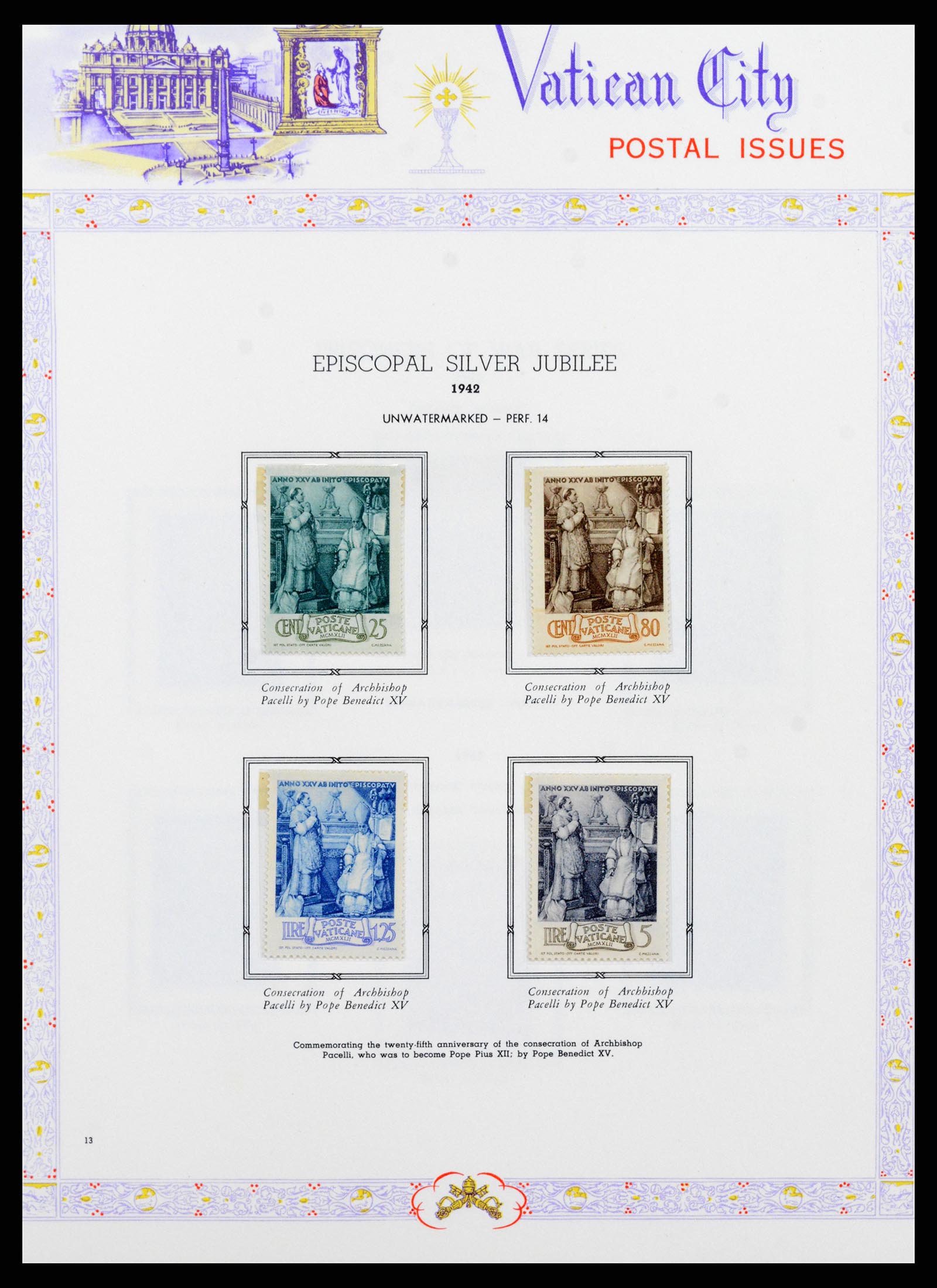 38062 014 - Postzegelverzameling 38062 Vaticaan 1929-1982.