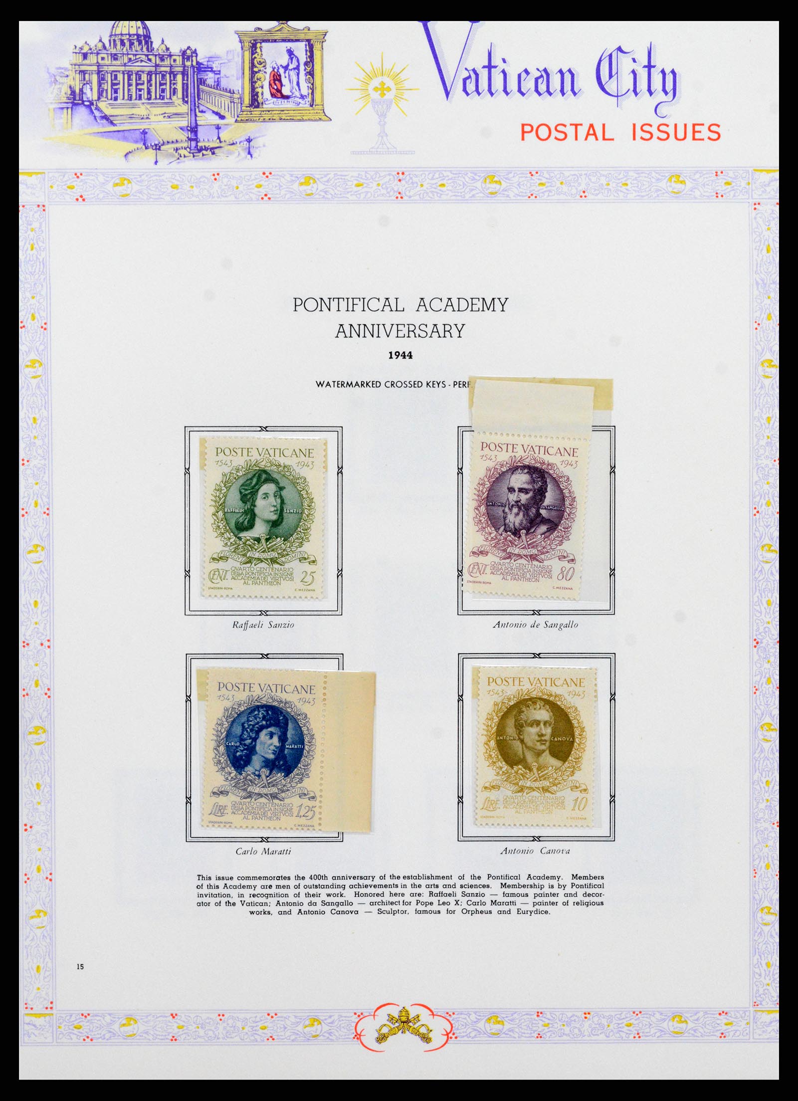 38062 016 - Postzegelverzameling 38062 Vaticaan 1929-1982.