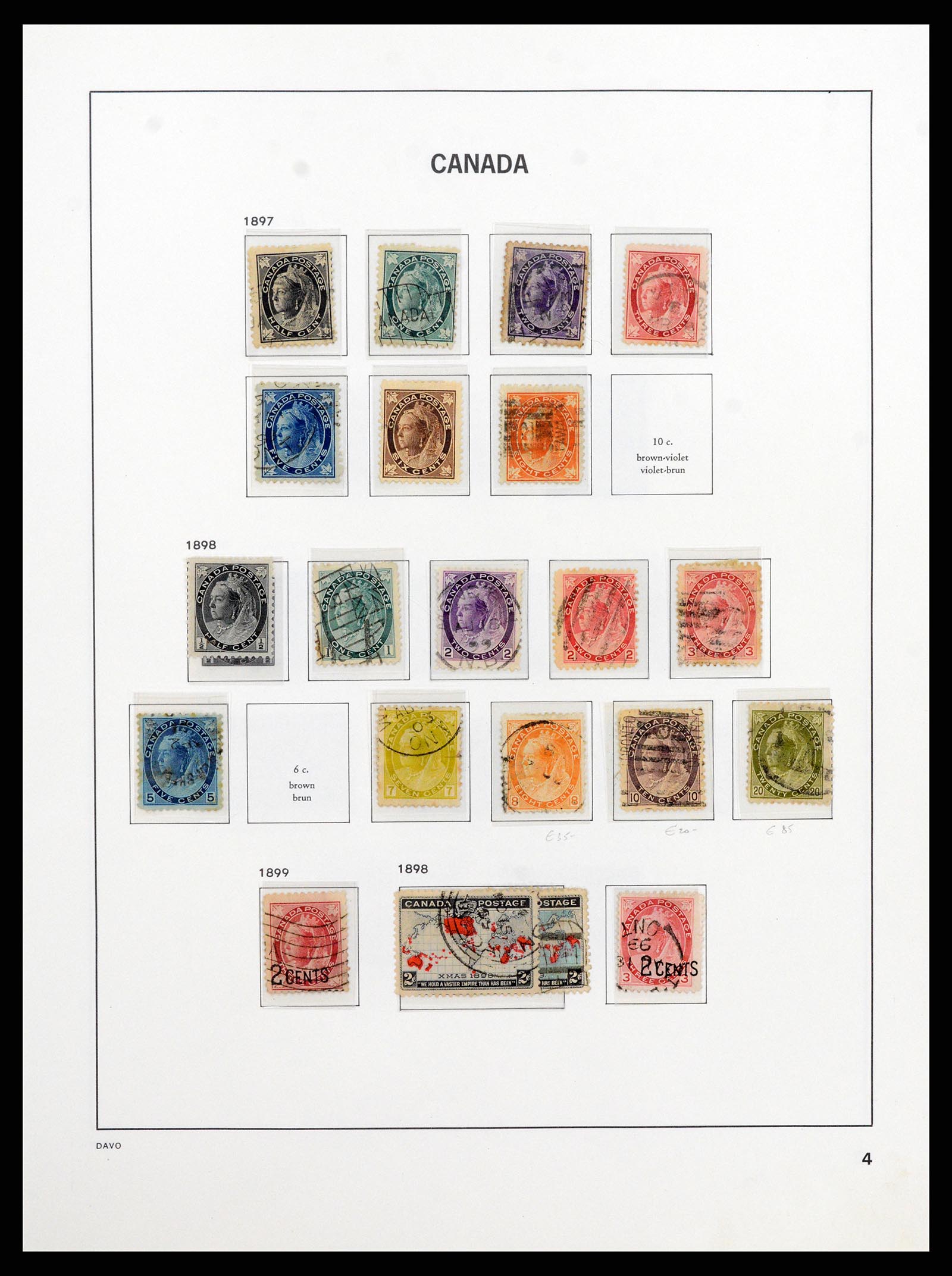 38067 004 - Postzegelverzameling 38067 Canada 1851-1983.