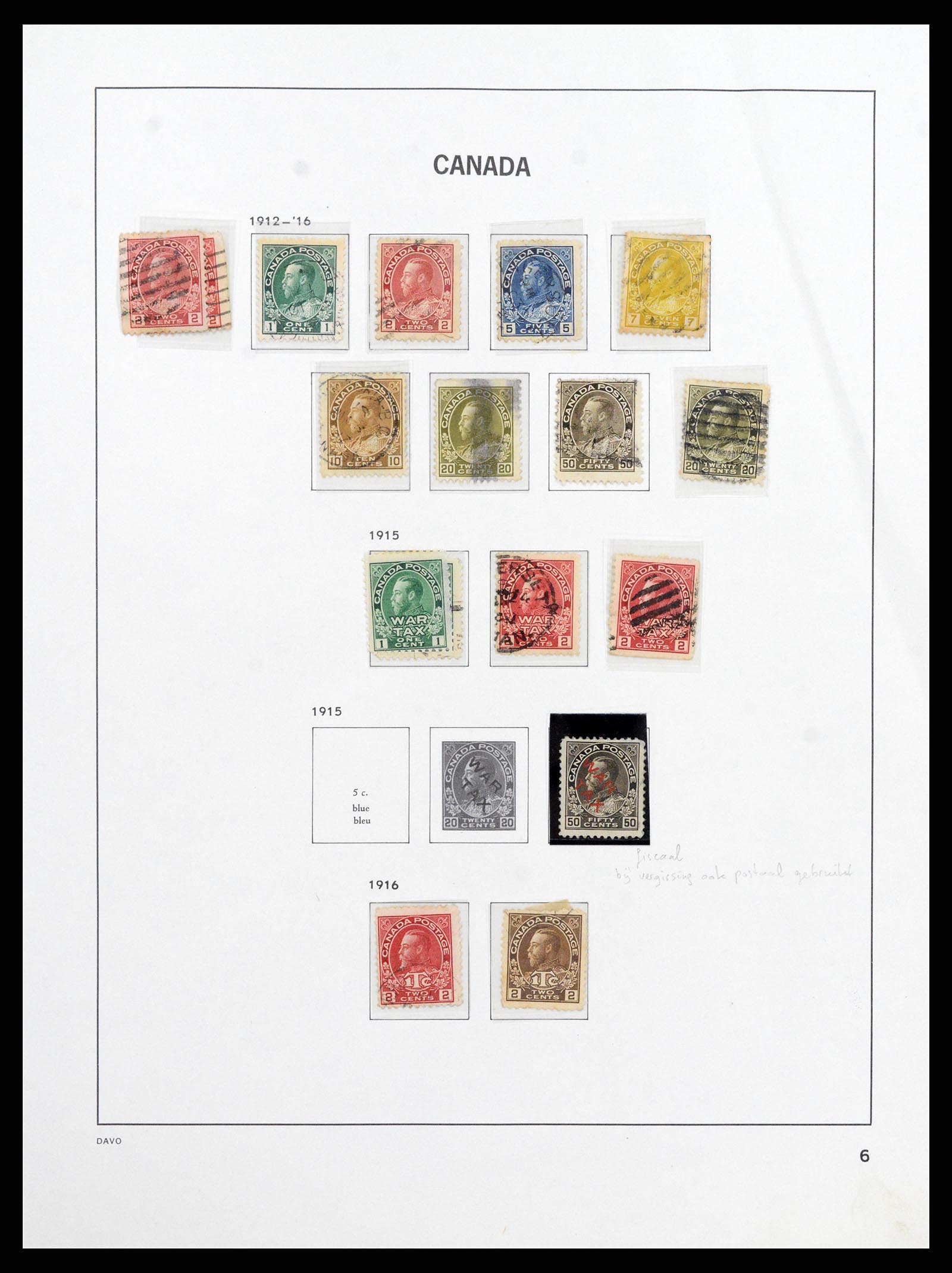 38067 006 - Postzegelverzameling 38067 Canada 1851-1983.
