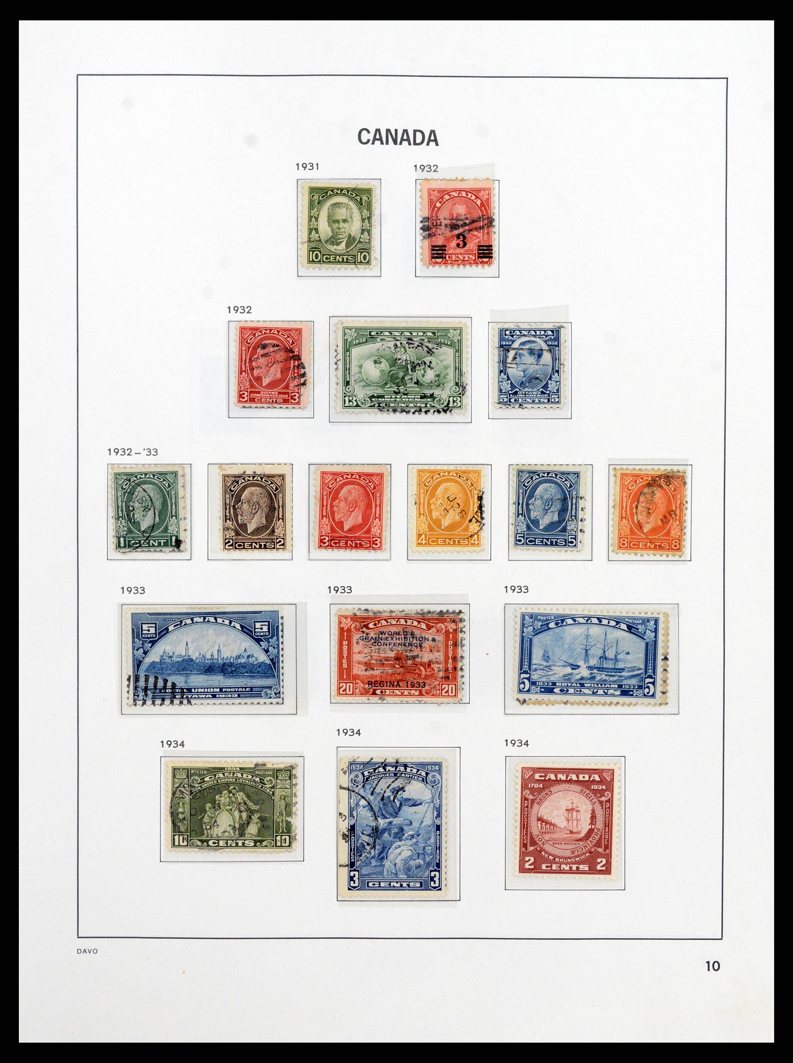 38067 012 - Postzegelverzameling 38067 Canada 1851-1983.