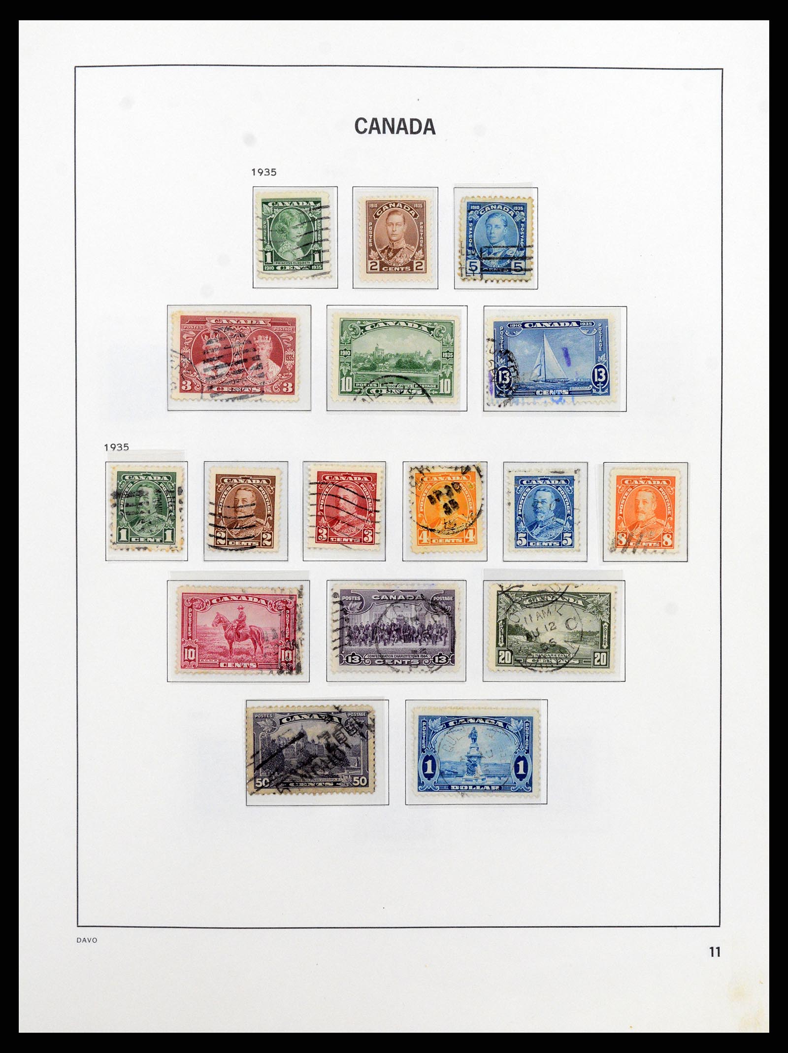 38067 014 - Postzegelverzameling 38067 Canada 1851-1983.