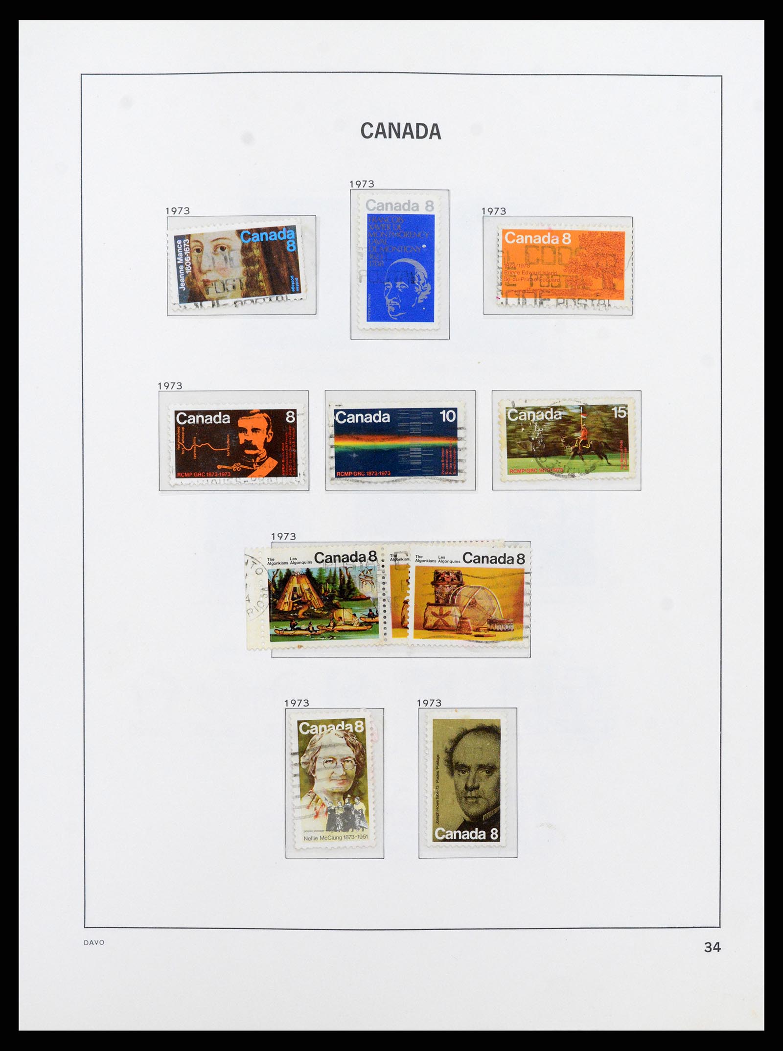 38067 042 - Postzegelverzameling 38067 Canada 1851-1983.