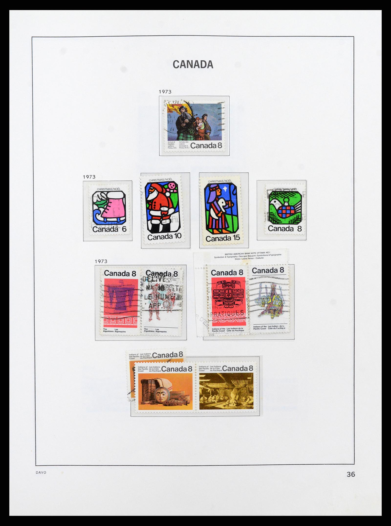 38067 044 - Postzegelverzameling 38067 Canada 1851-1983.