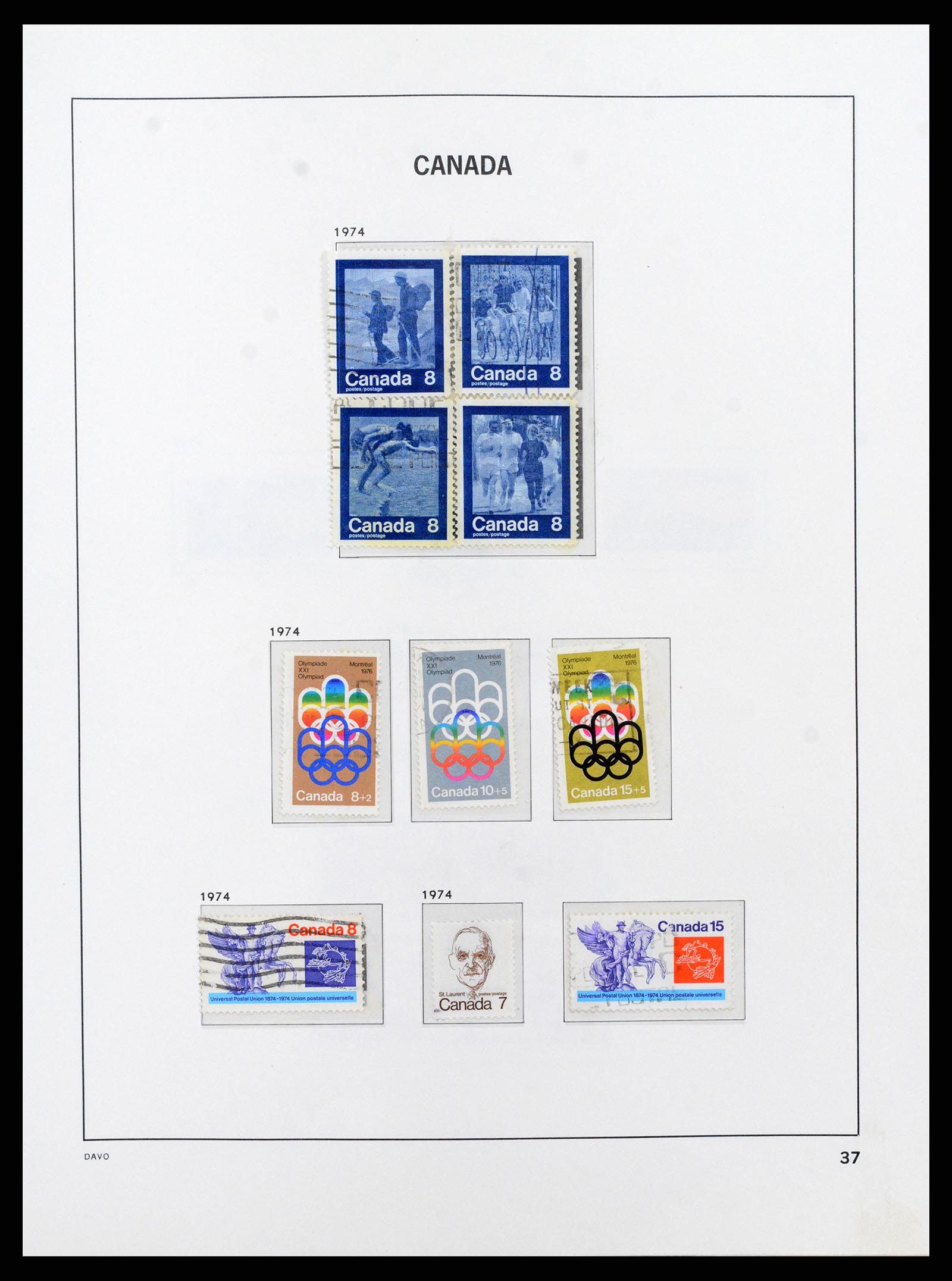 38067 045 - Postzegelverzameling 38067 Canada 1851-1983.