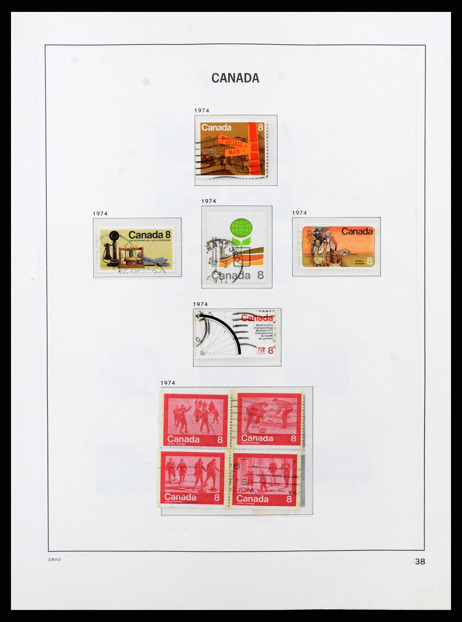 38067 046 - Postzegelverzameling 38067 Canada 1851-1983.