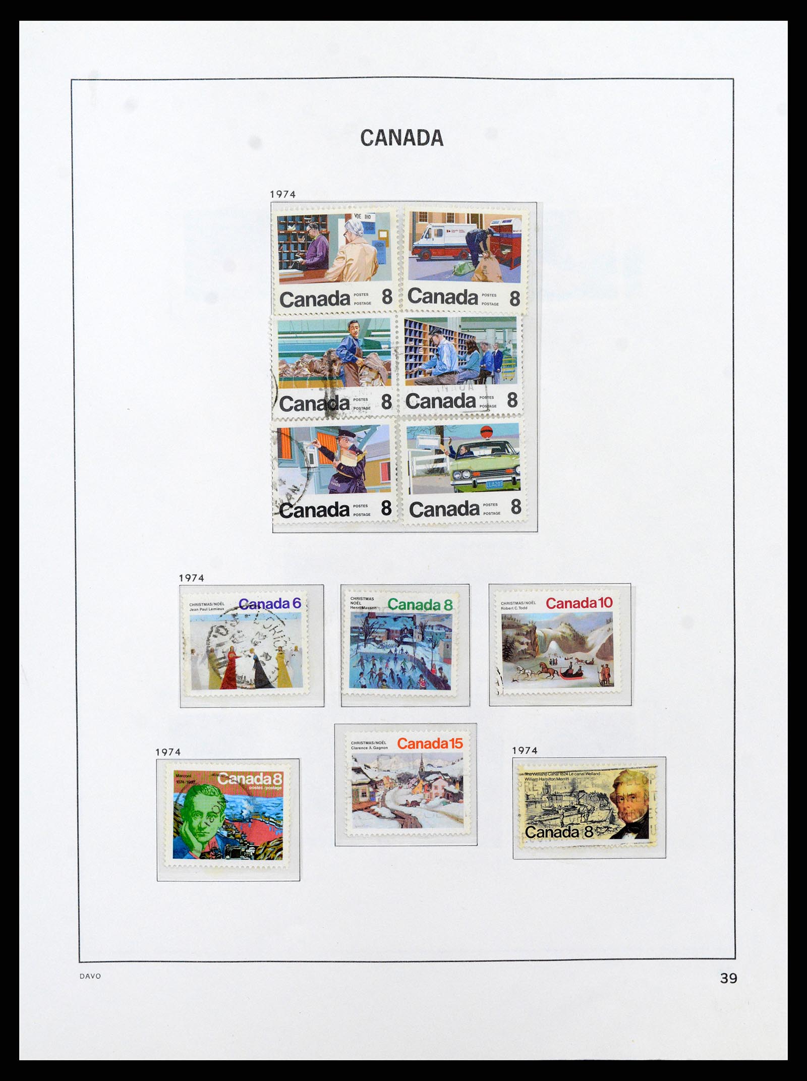 38067 047 - Postzegelverzameling 38067 Canada 1851-1983.
