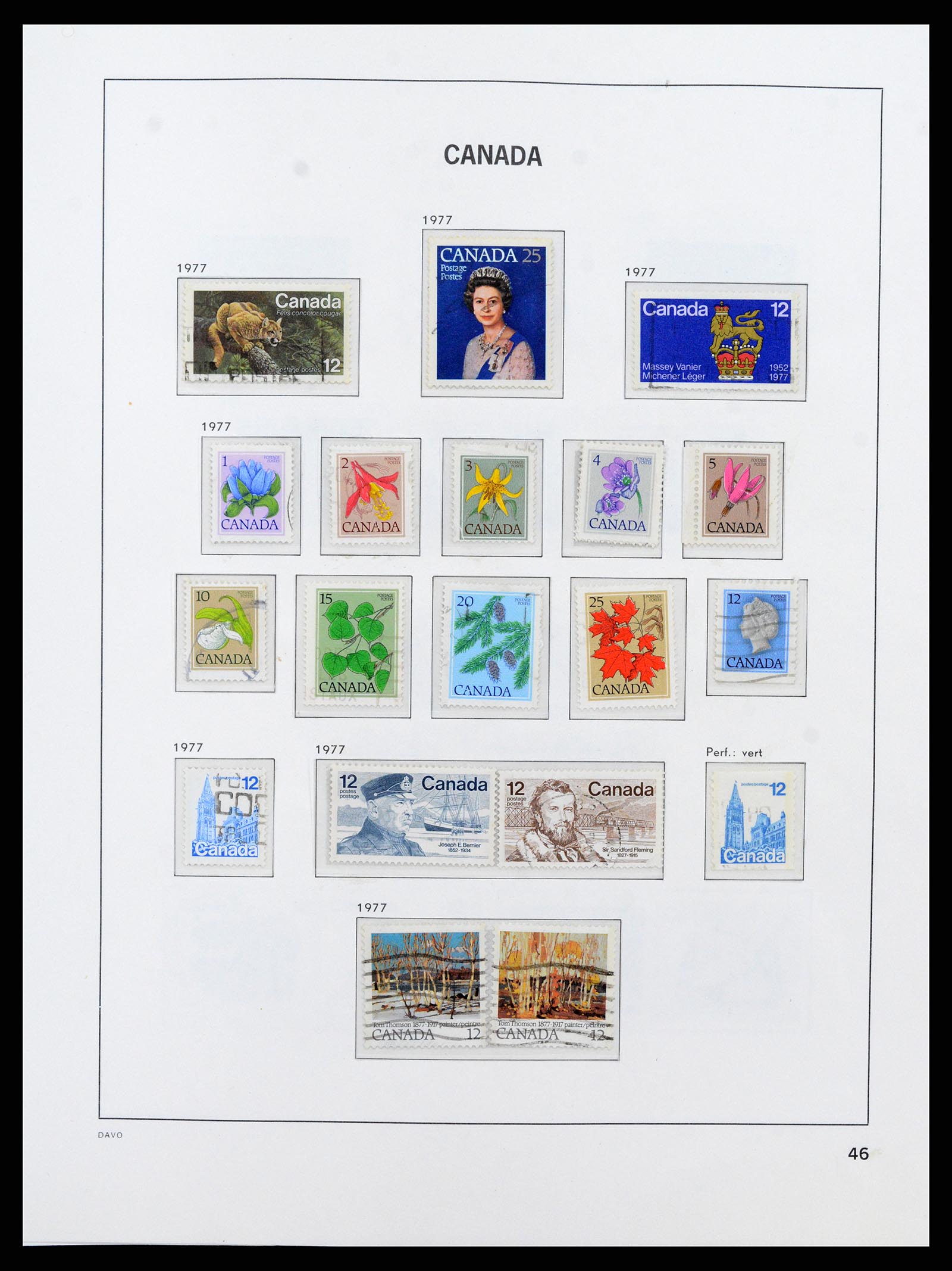 38067 054 - Postzegelverzameling 38067 Canada 1851-1983.