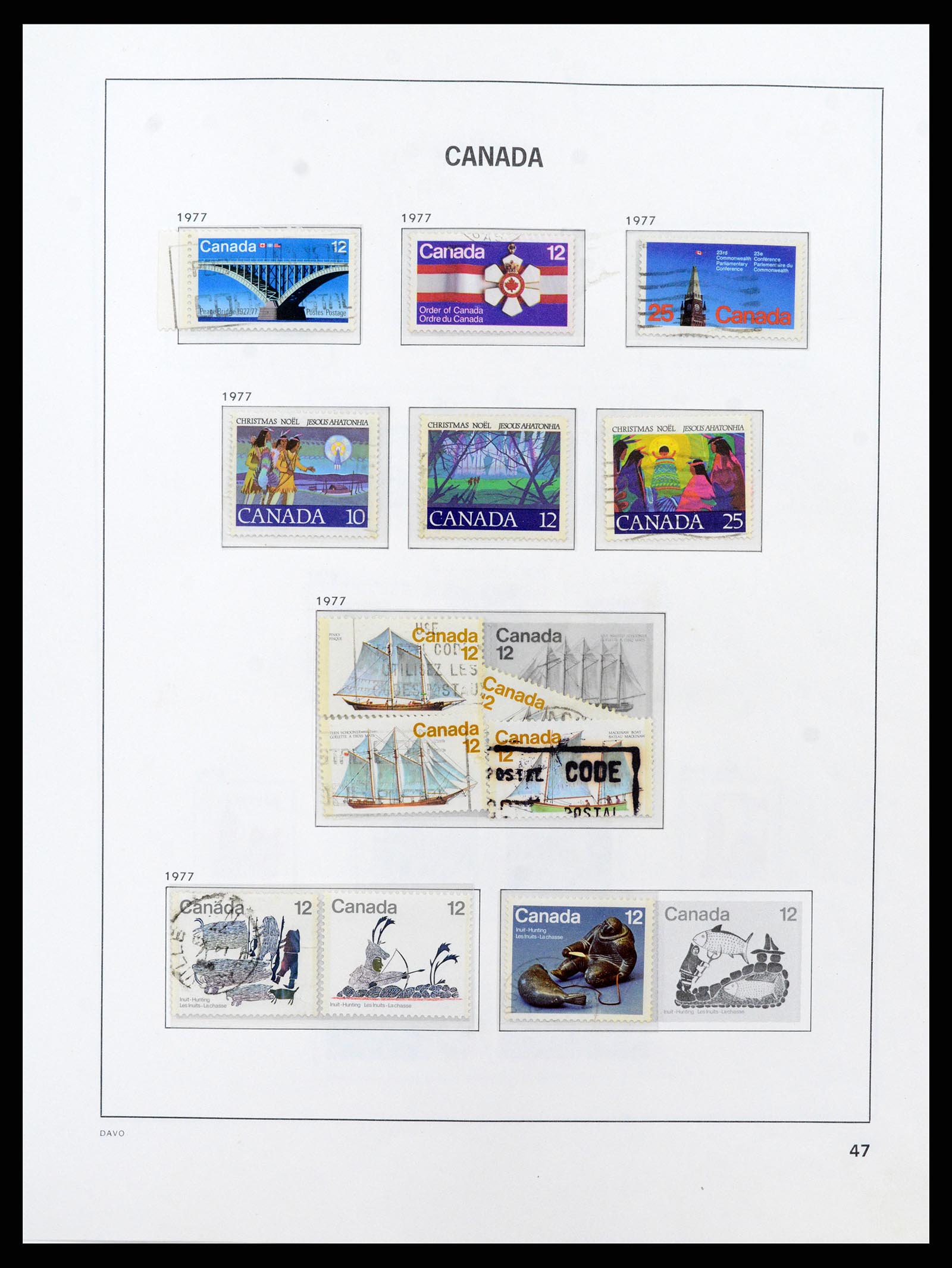 38067 055 - Postzegelverzameling 38067 Canada 1851-1983.