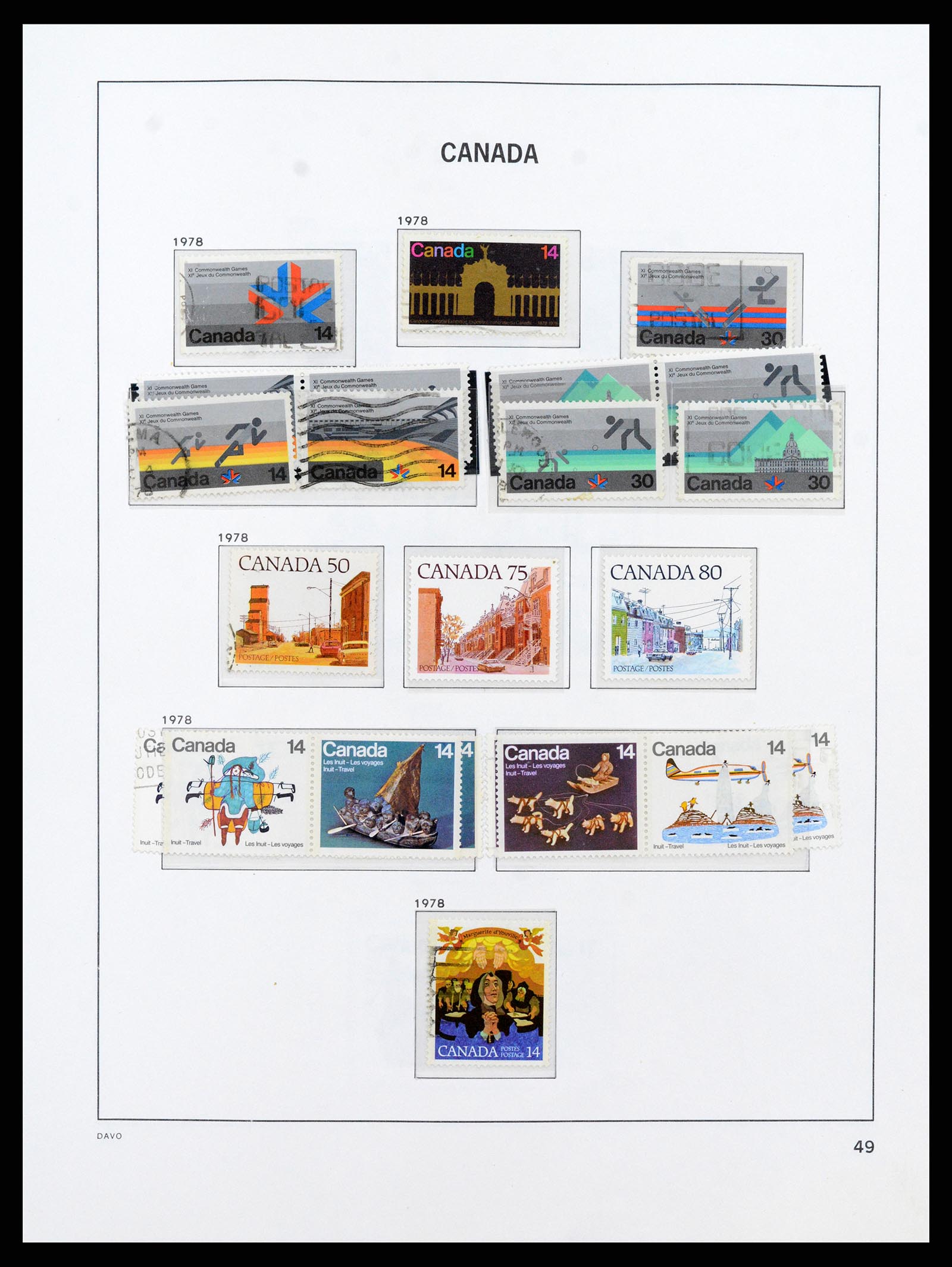 38067 057 - Postzegelverzameling 38067 Canada 1851-1983.