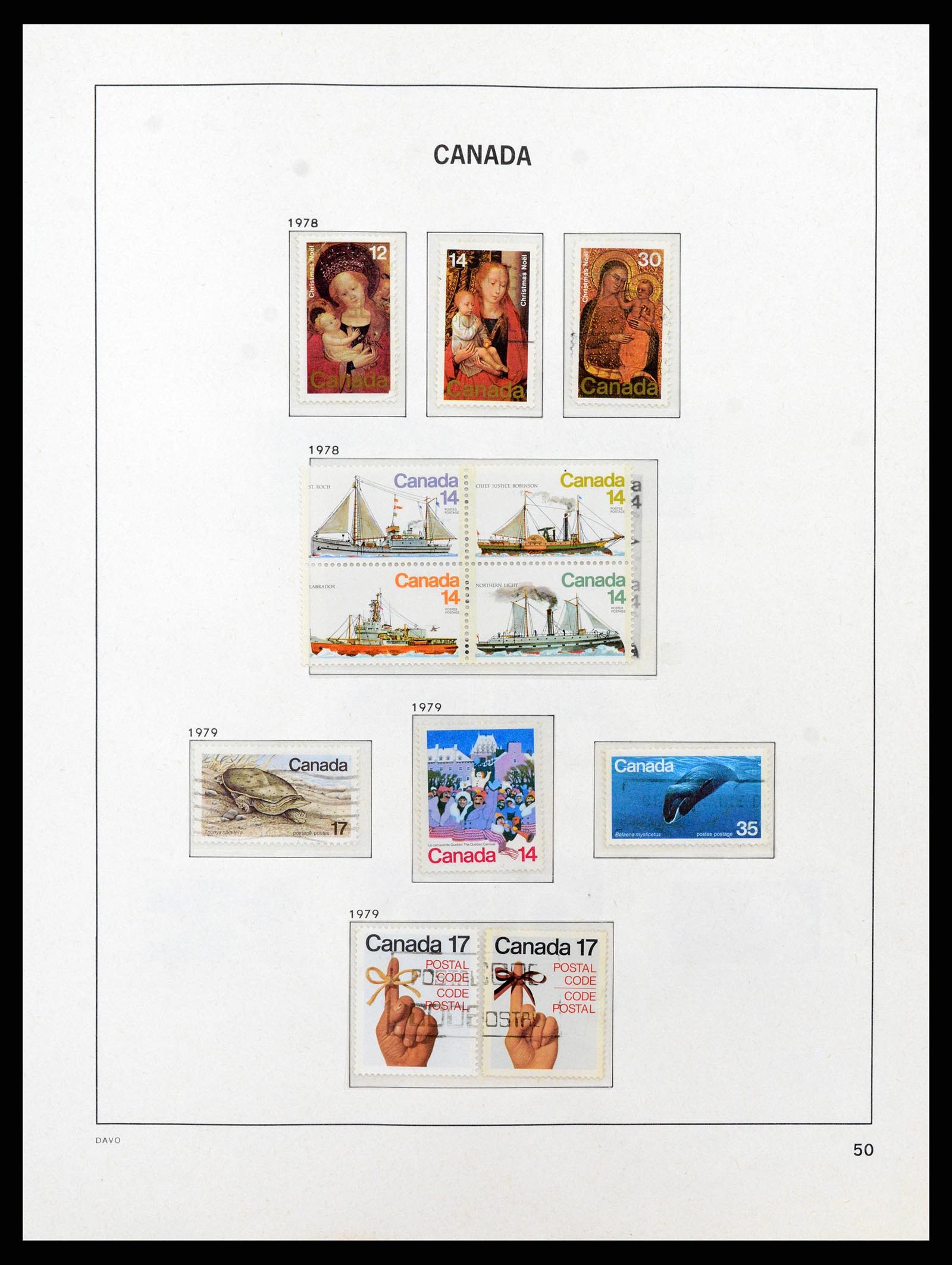 38067 058 - Postzegelverzameling 38067 Canada 1851-1983.