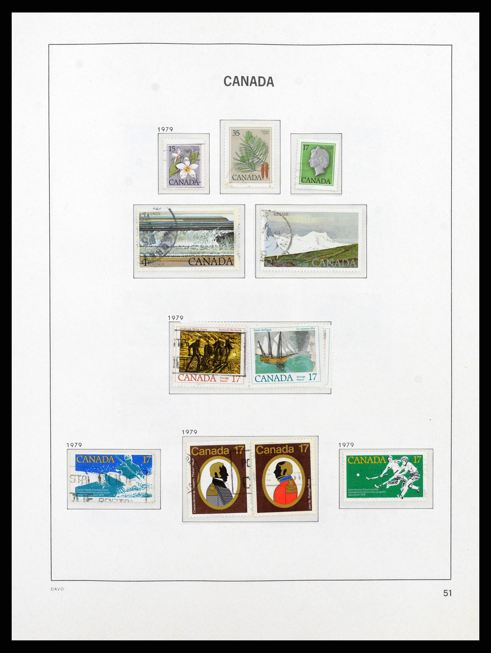 38067 059 - Postzegelverzameling 38067 Canada 1851-1983.