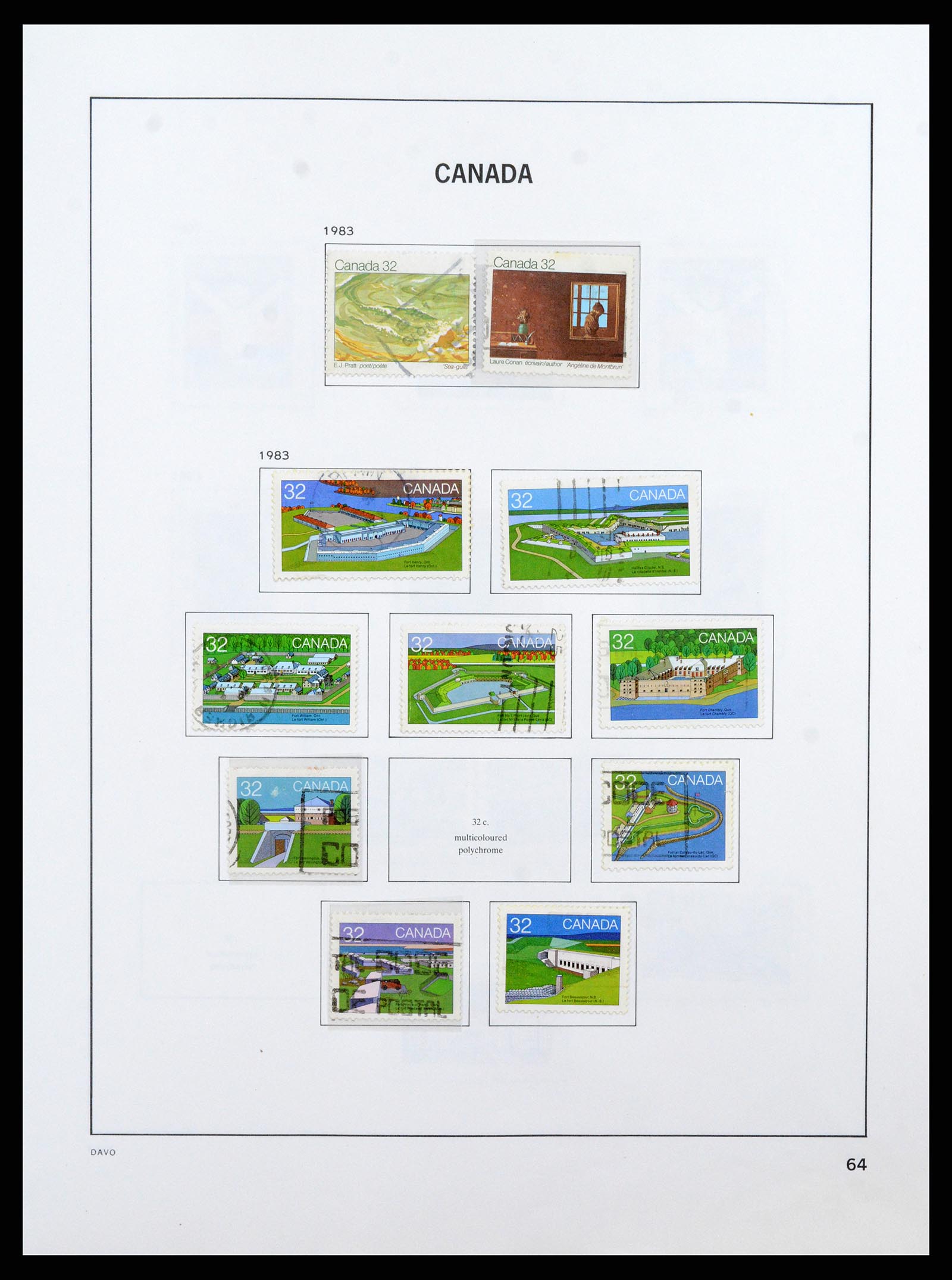 38067 073 - Stamp collection 38067 Canada 1851-1983.