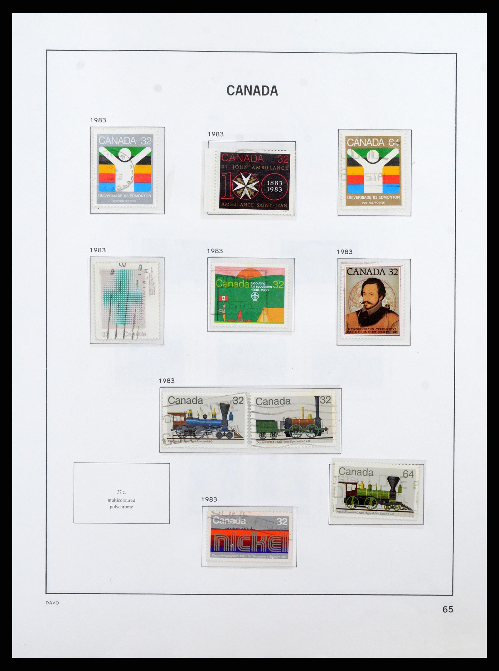 38067 074 - Stamp collection 38067 Canada 1851-1983.