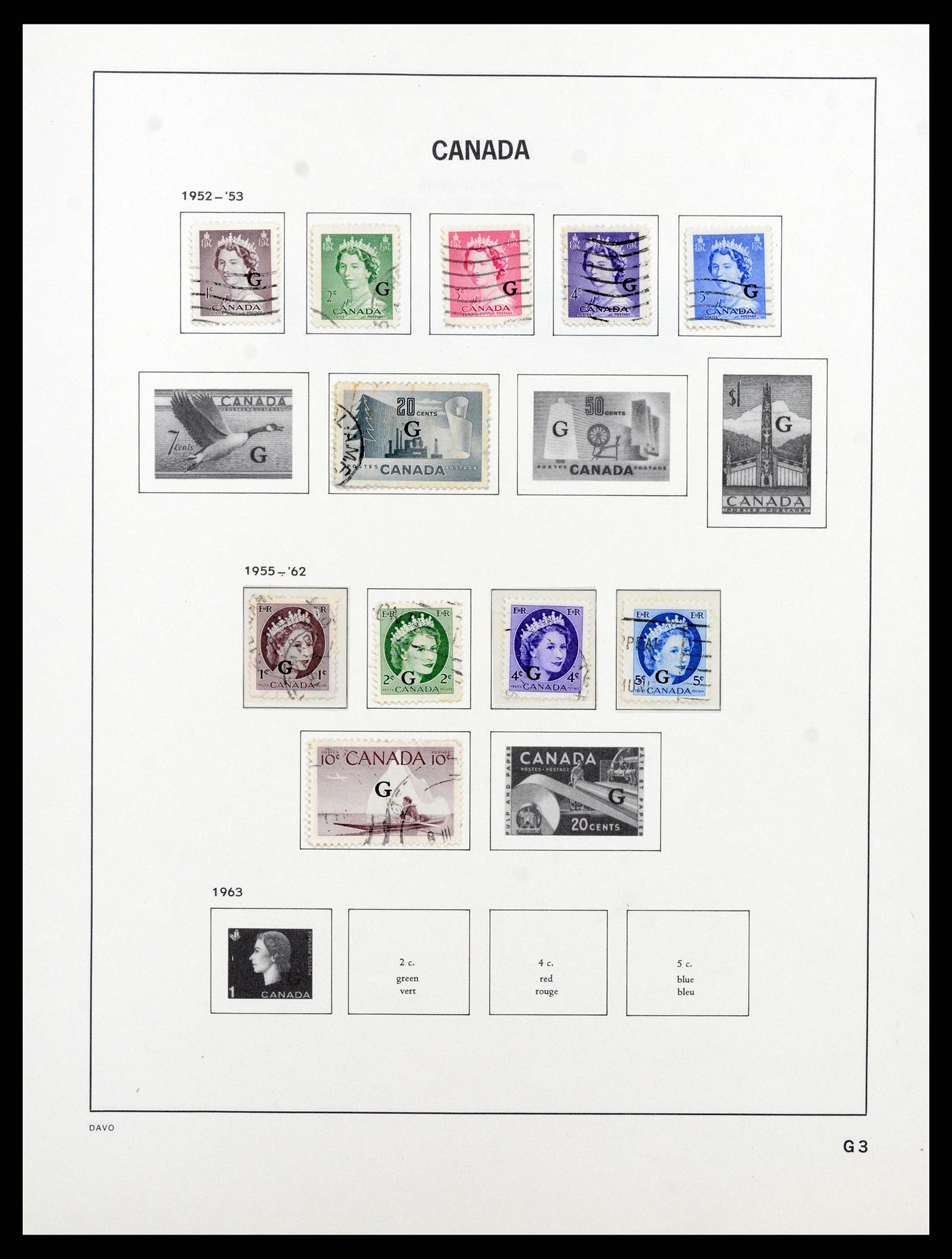 38067 081 - Postzegelverzameling 38067 Canada 1851-1983.