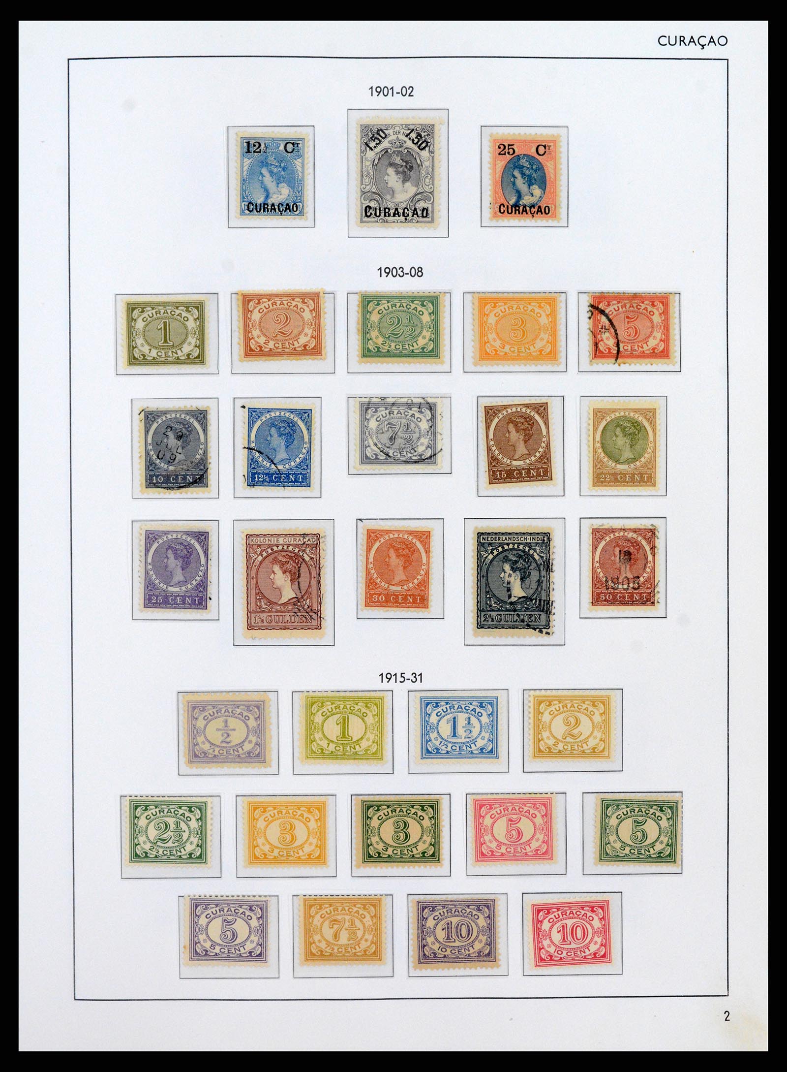 38069 0002 - Postzegelverzameling 38069 Curaçao/Antillen 1873-1988.