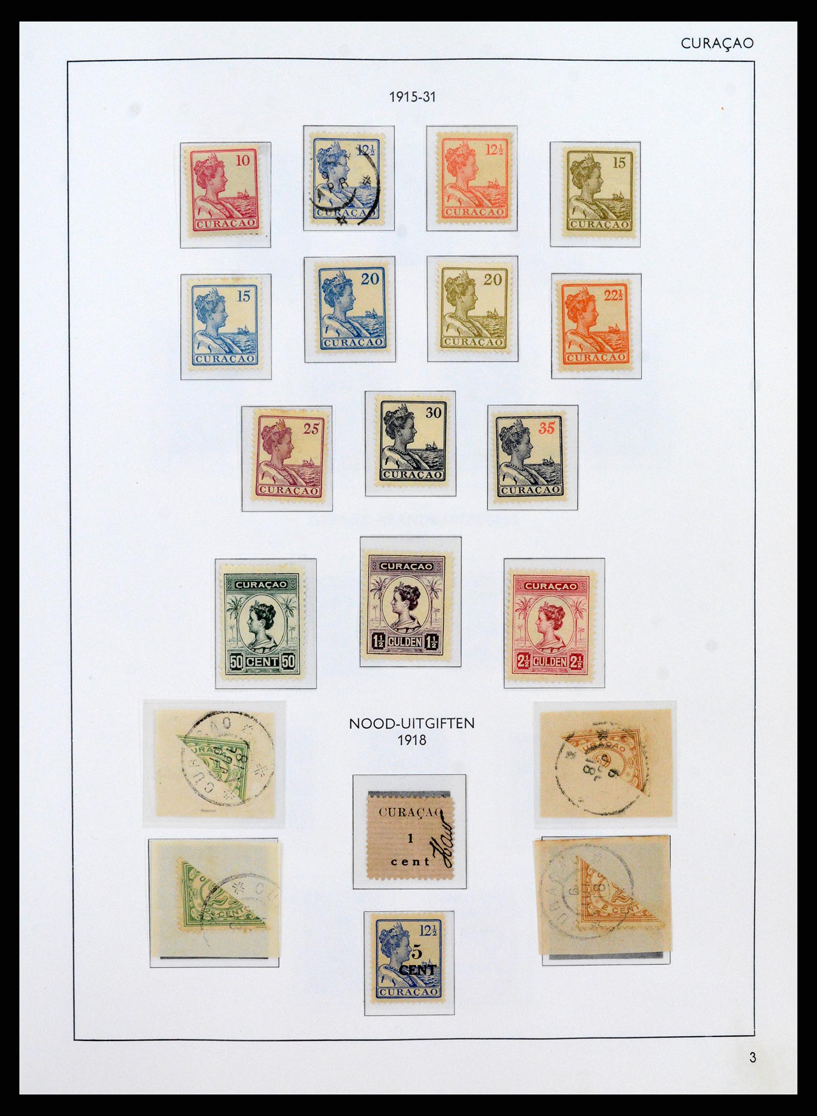 38069 0003 - Postzegelverzameling 38069 Curaçao/Antillen 1873-1988.