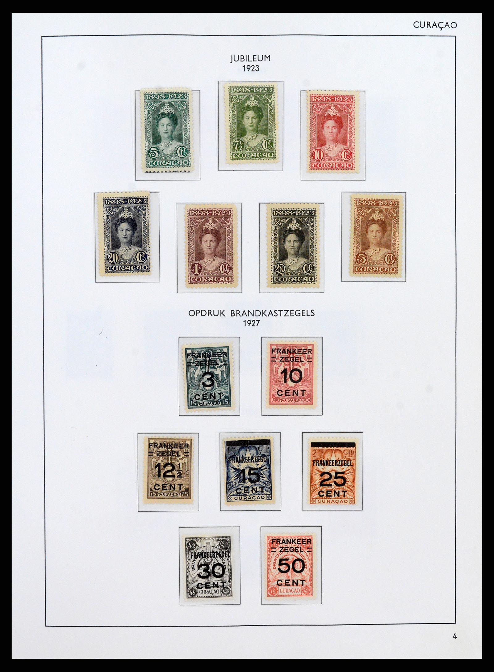 38069 0004 - Postzegelverzameling 38069 Curaçao/Antillen 1873-1988.