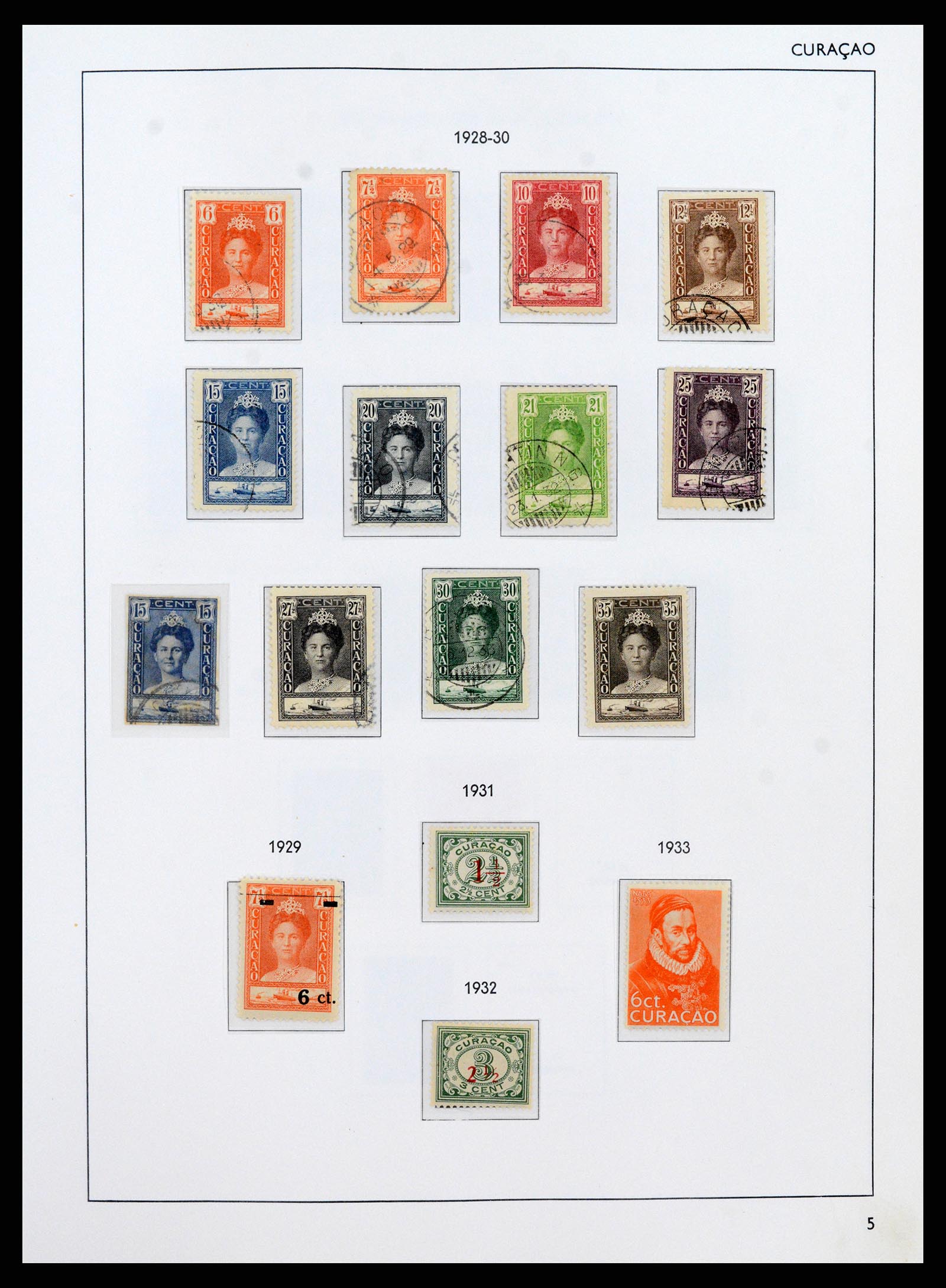 38069 0005 - Postzegelverzameling 38069 Curaçao/Antillen 1873-1988.