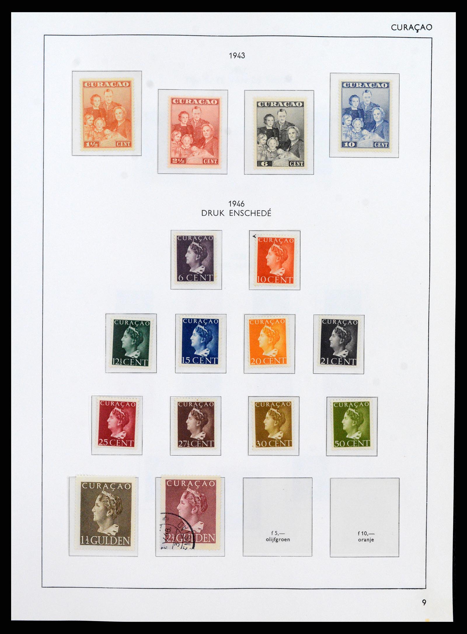 38069 0009 - Postzegelverzameling 38069 Curaçao/Antillen 1873-1988.