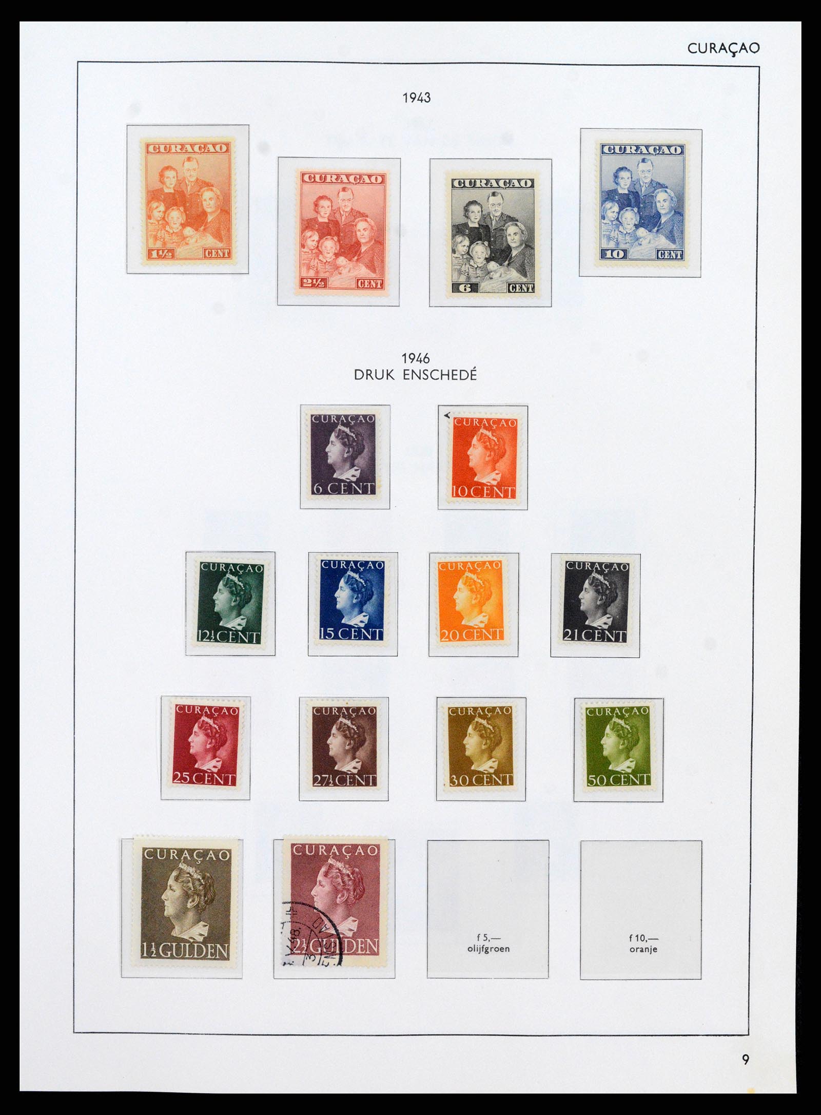38069 0009 - Postzegelverzameling 38069 Curaçao/Antillen 1873-1988.