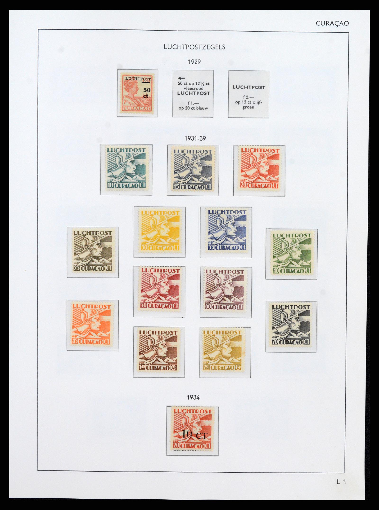 38069 0012 - Postzegelverzameling 38069 Curaçao/Antillen 1873-1988.