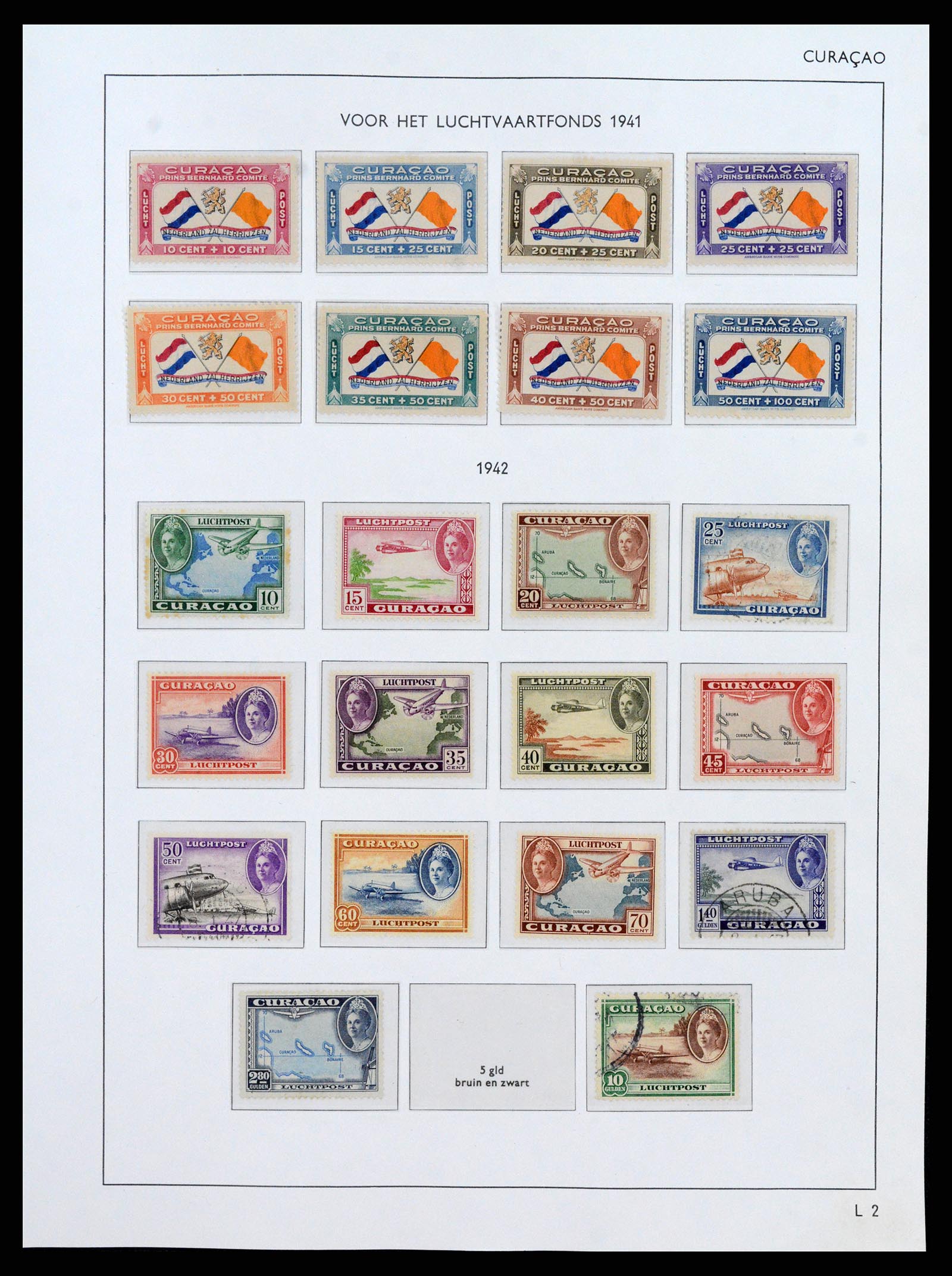 38069 0013 - Postzegelverzameling 38069 Curaçao/Antillen 1873-1988.