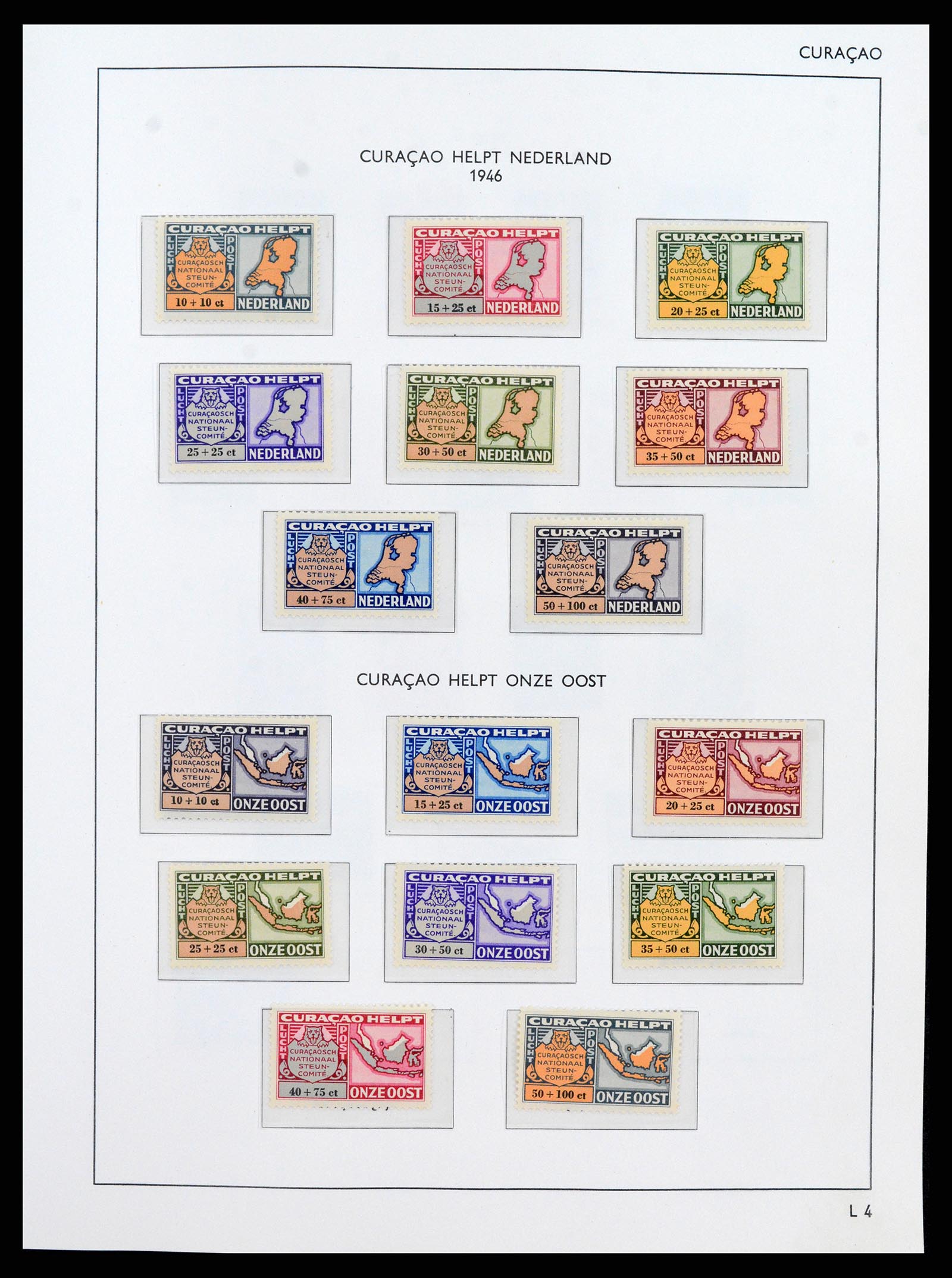 38069 0015 - Postzegelverzameling 38069 Curaçao/Antillen 1873-1988.