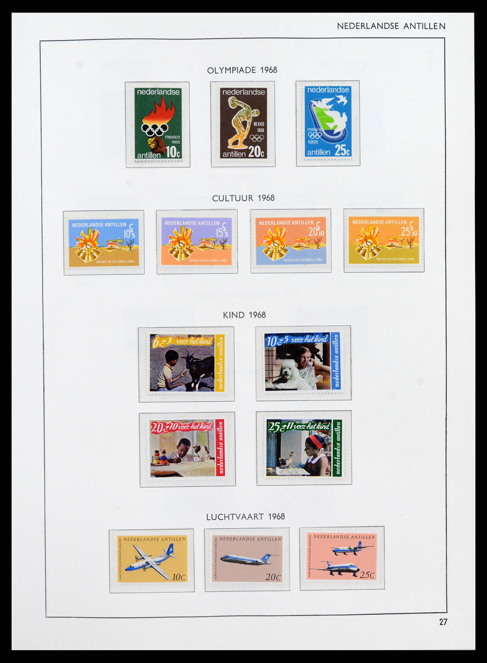 38069 0035 - Stamp collection 38069 Curaçao/Antilles 1873-1988.