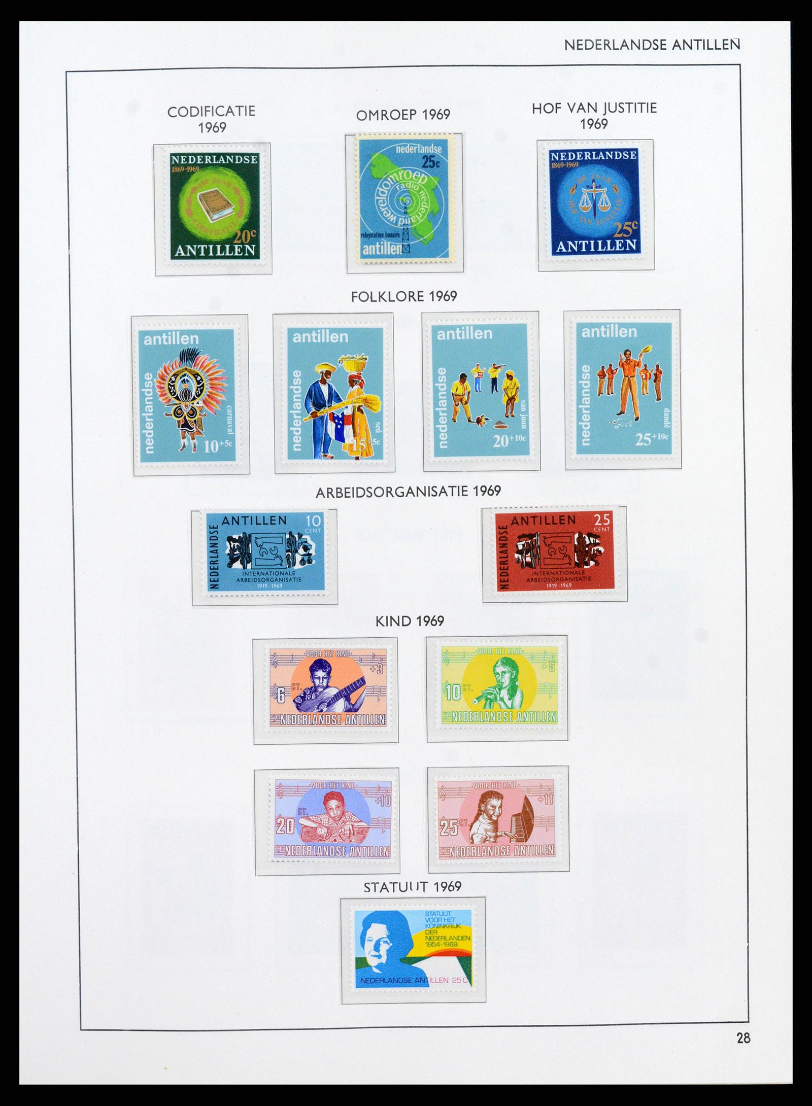 38069 0036 - Stamp collection 38069 Curaçao/Antilles 1873-1988.