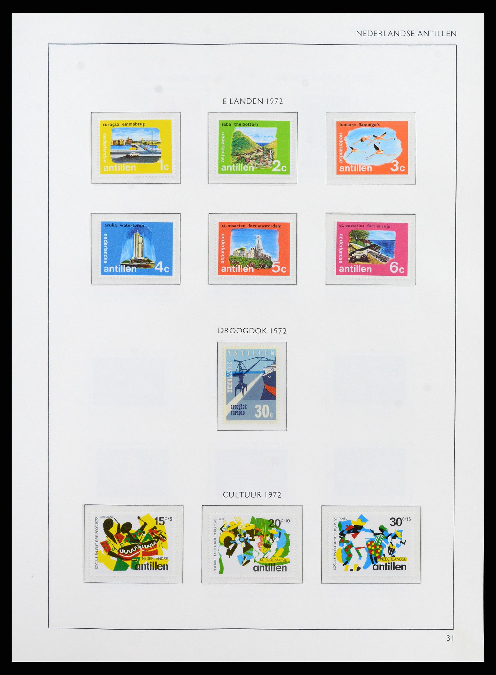 38069 0039 - Stamp collection 38069 Curaçao/Antilles 1873-1988.