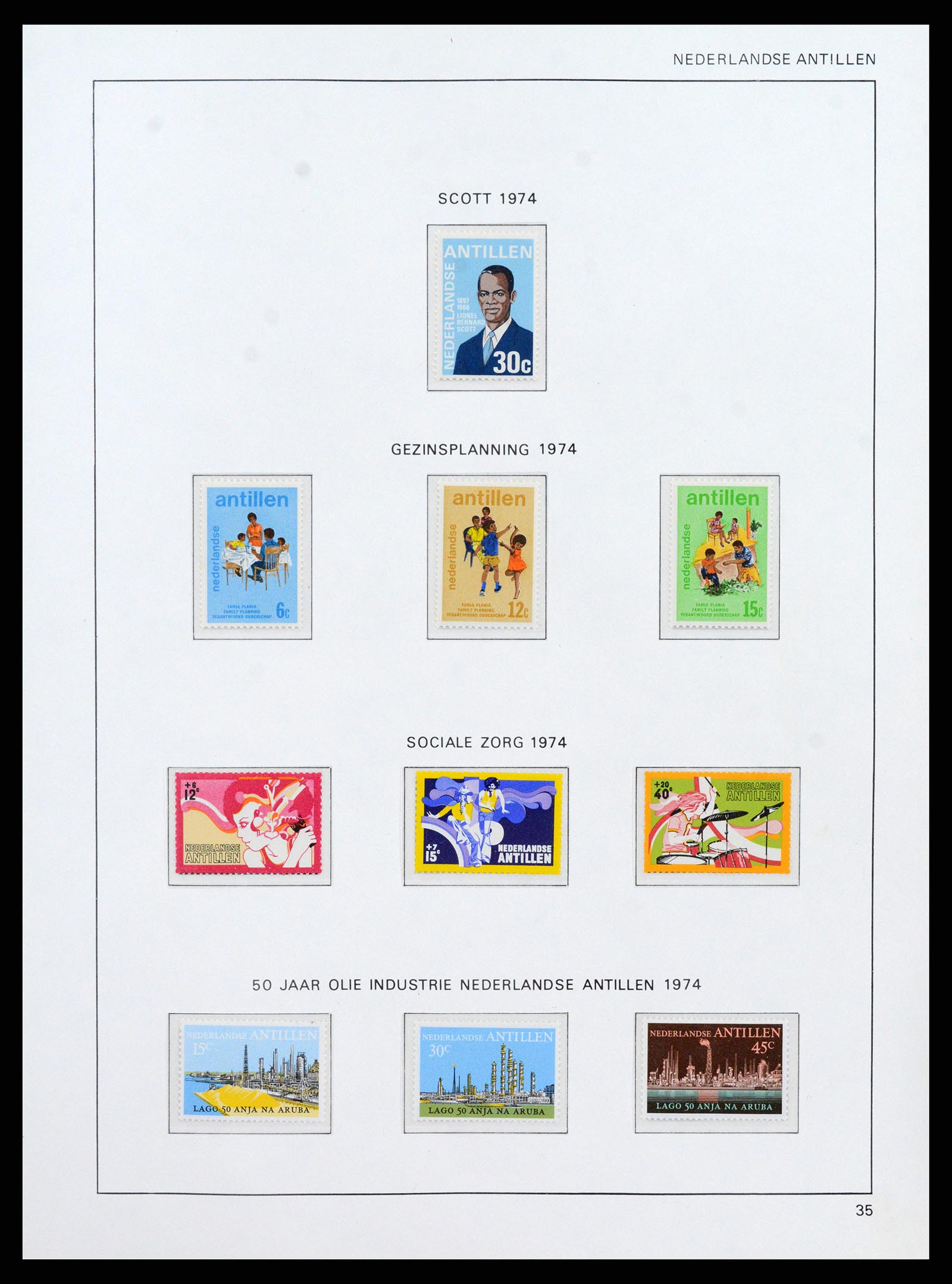 38069 0043 - Stamp collection 38069 Curaçao/Antilles 1873-1988.