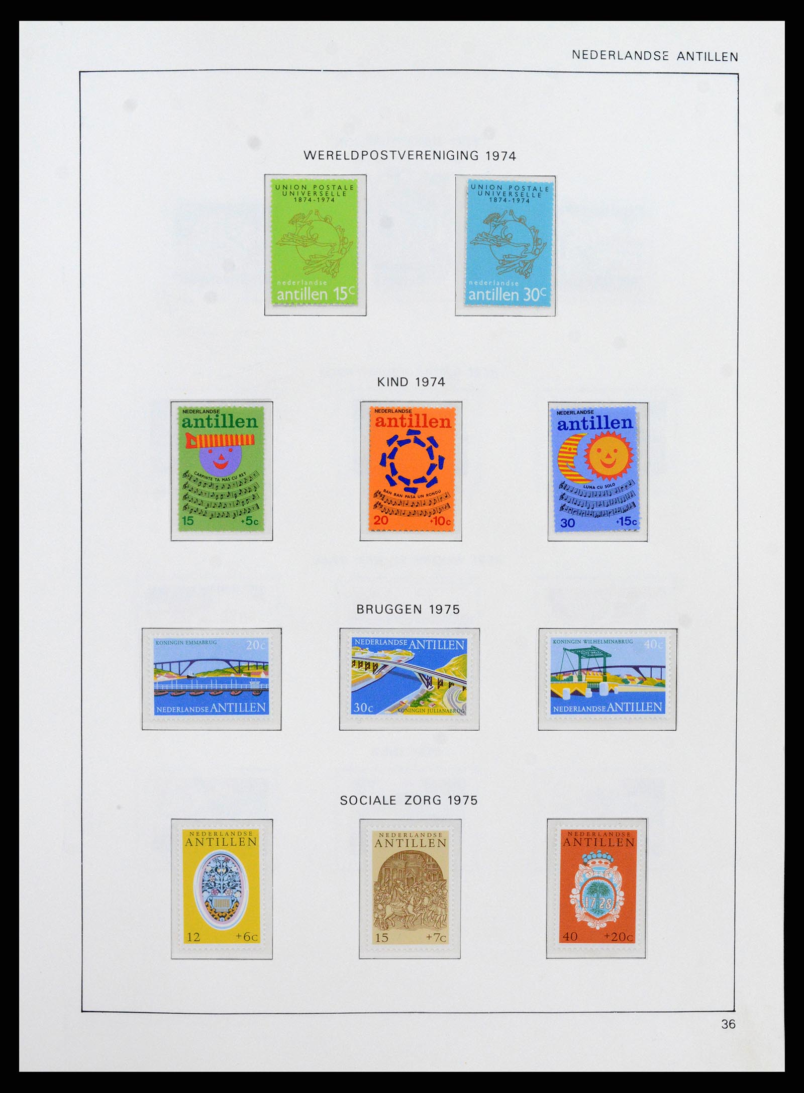 38069 0044 - Stamp collection 38069 Curaçao/Antilles 1873-1988.