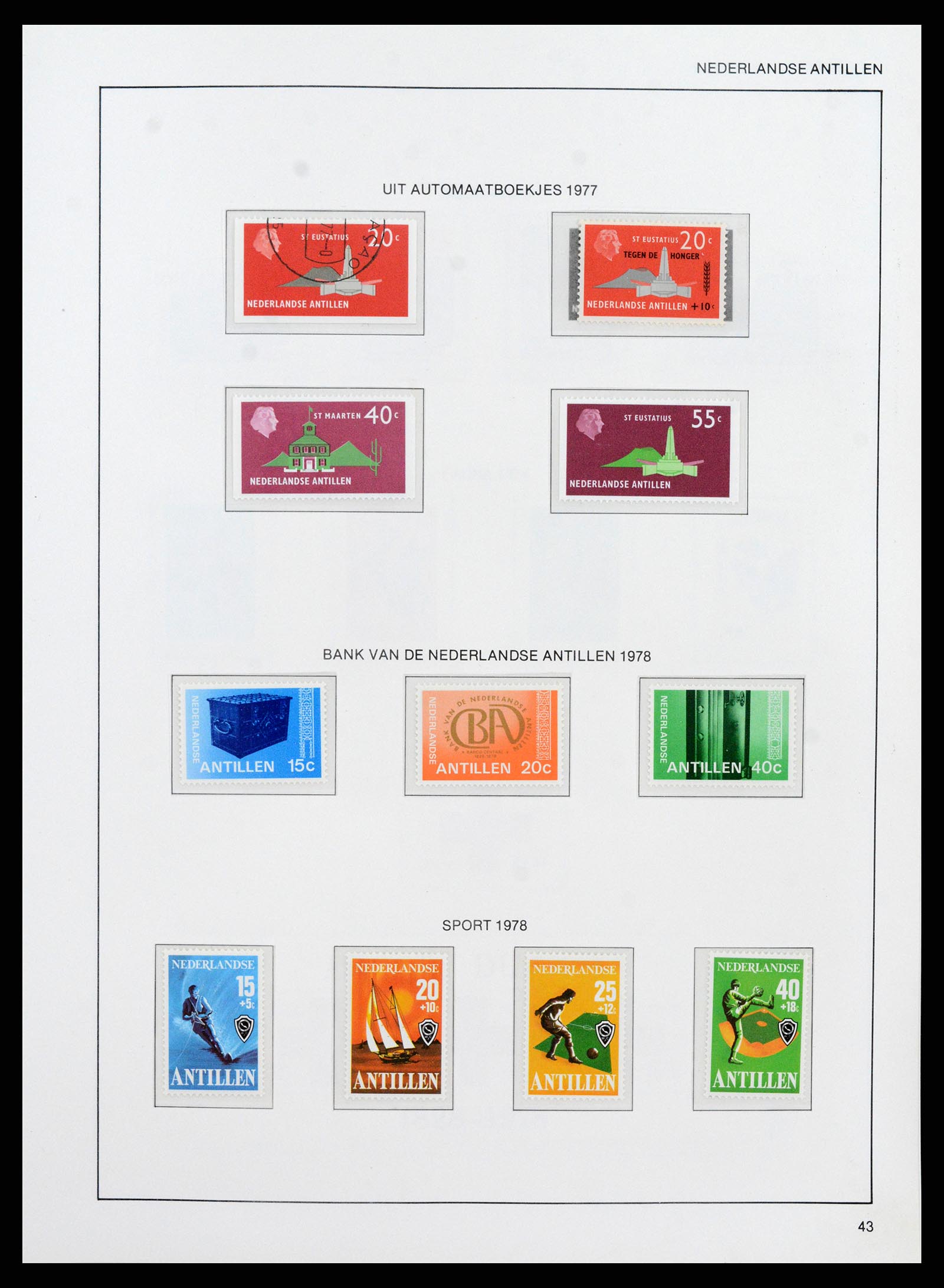 38069 0051 - Stamp collection 38069 Curaçao/Antilles 1873-1988.