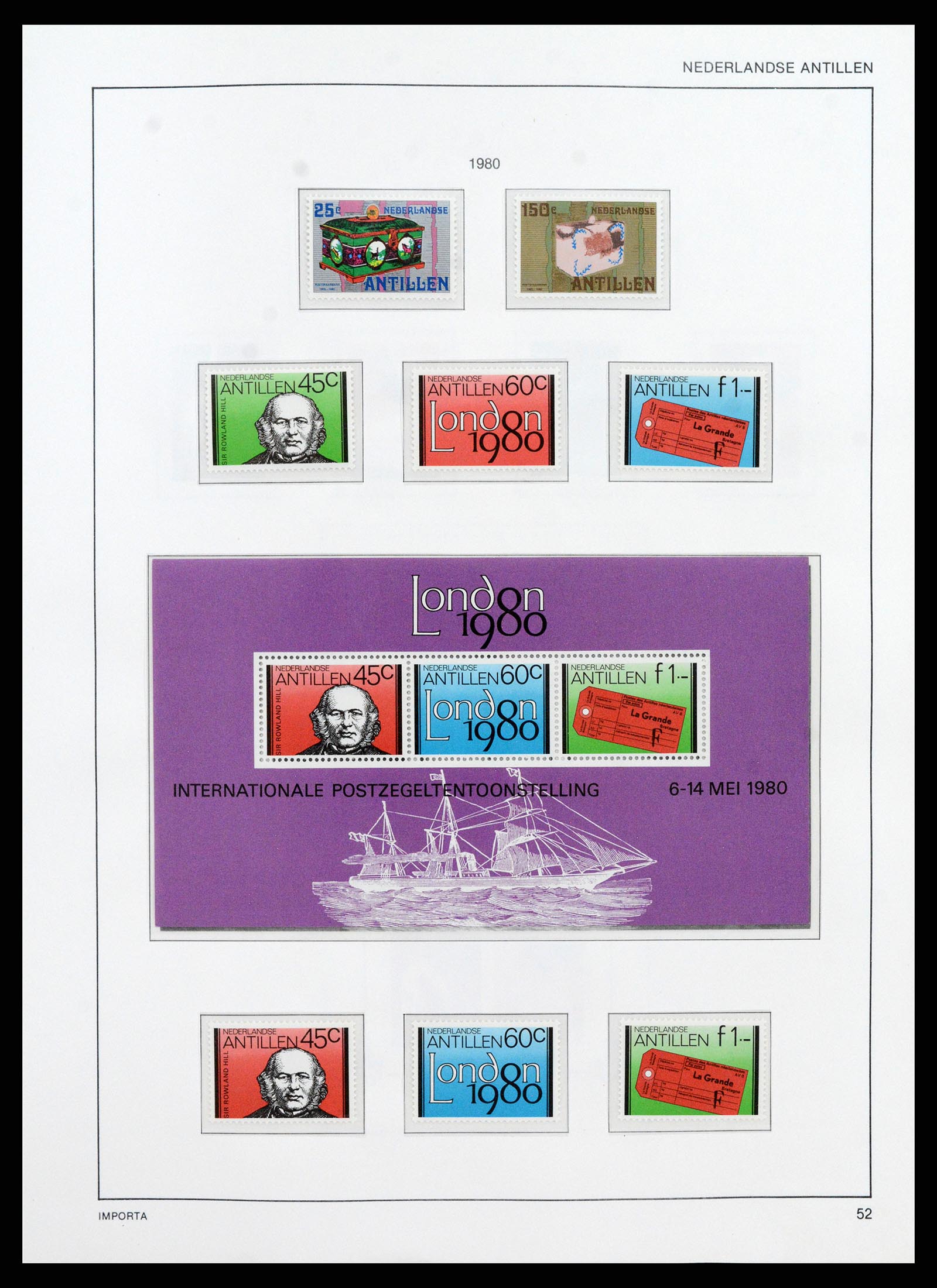 38069 0060 - Stamp collection 38069 Curaçao/Antilles 1873-1988.