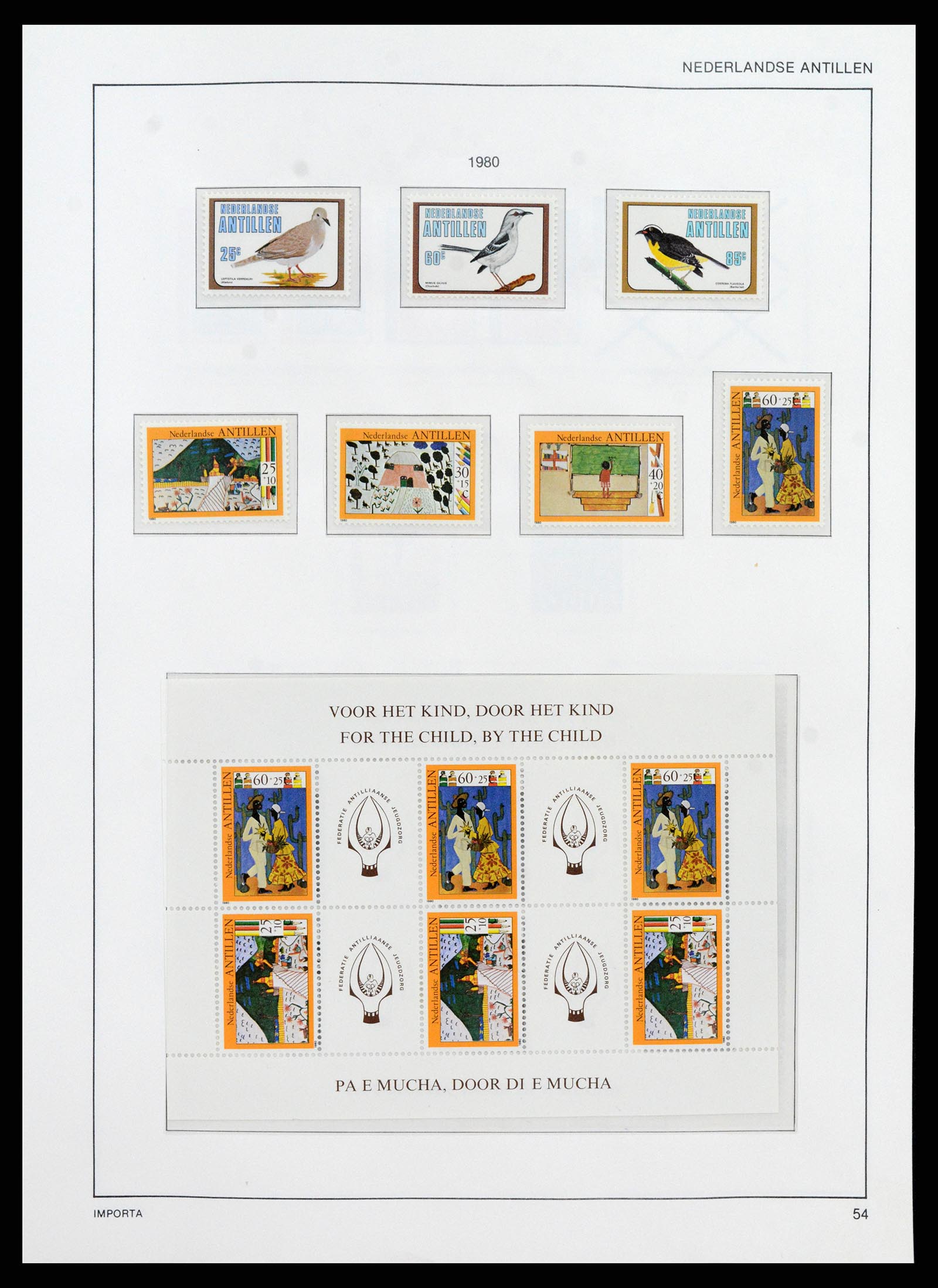 38069 0062 - Postzegelverzameling 38069 Curaçao/Antillen 1873-1988.