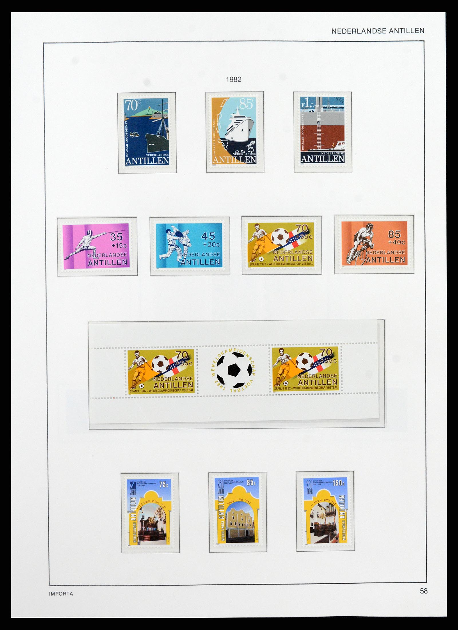 38069 0066 - Postzegelverzameling 38069 Curaçao/Antillen 1873-1988.