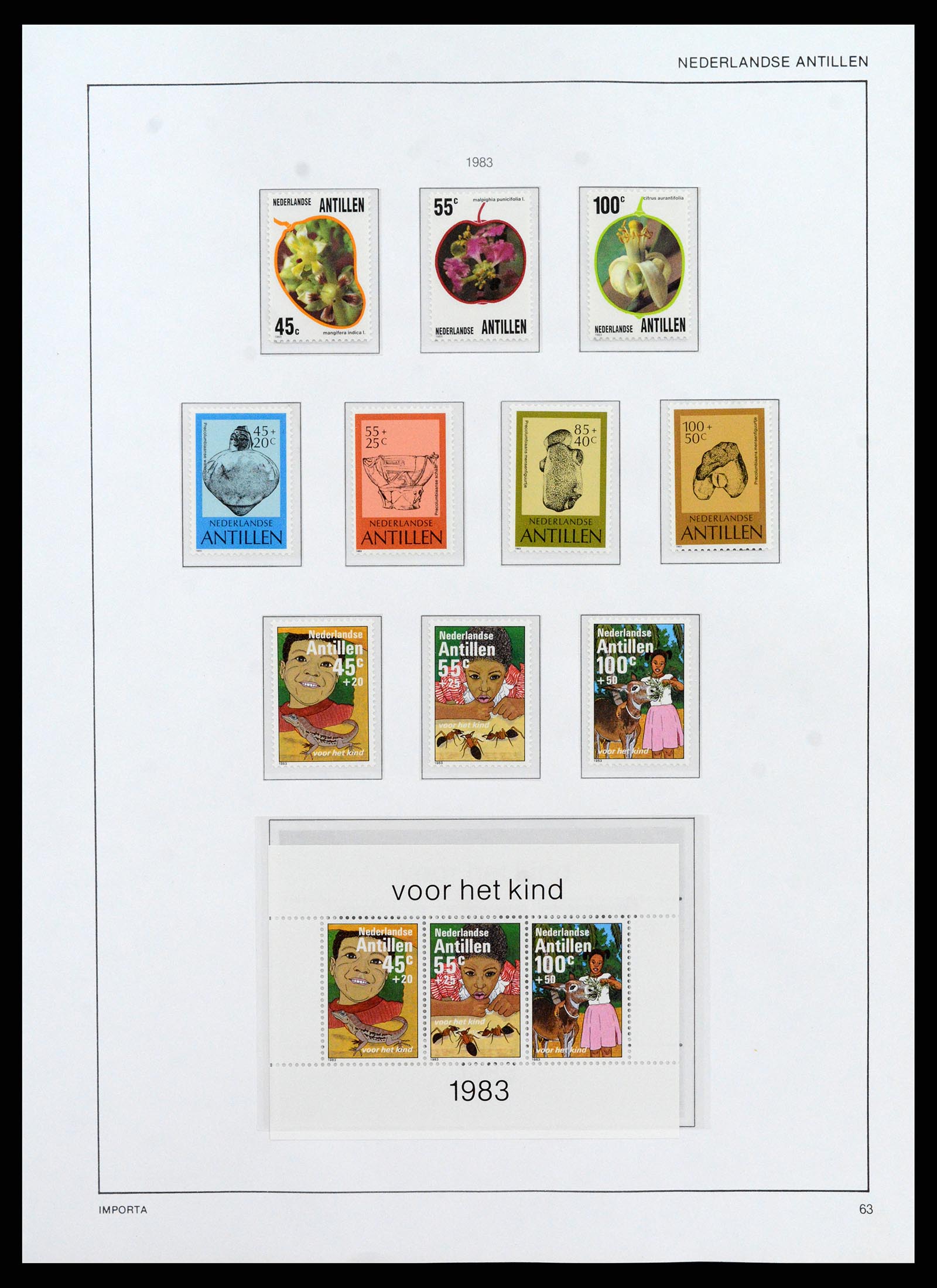 38069 0071 - Postzegelverzameling 38069 Curaçao/Antillen 1873-1988.