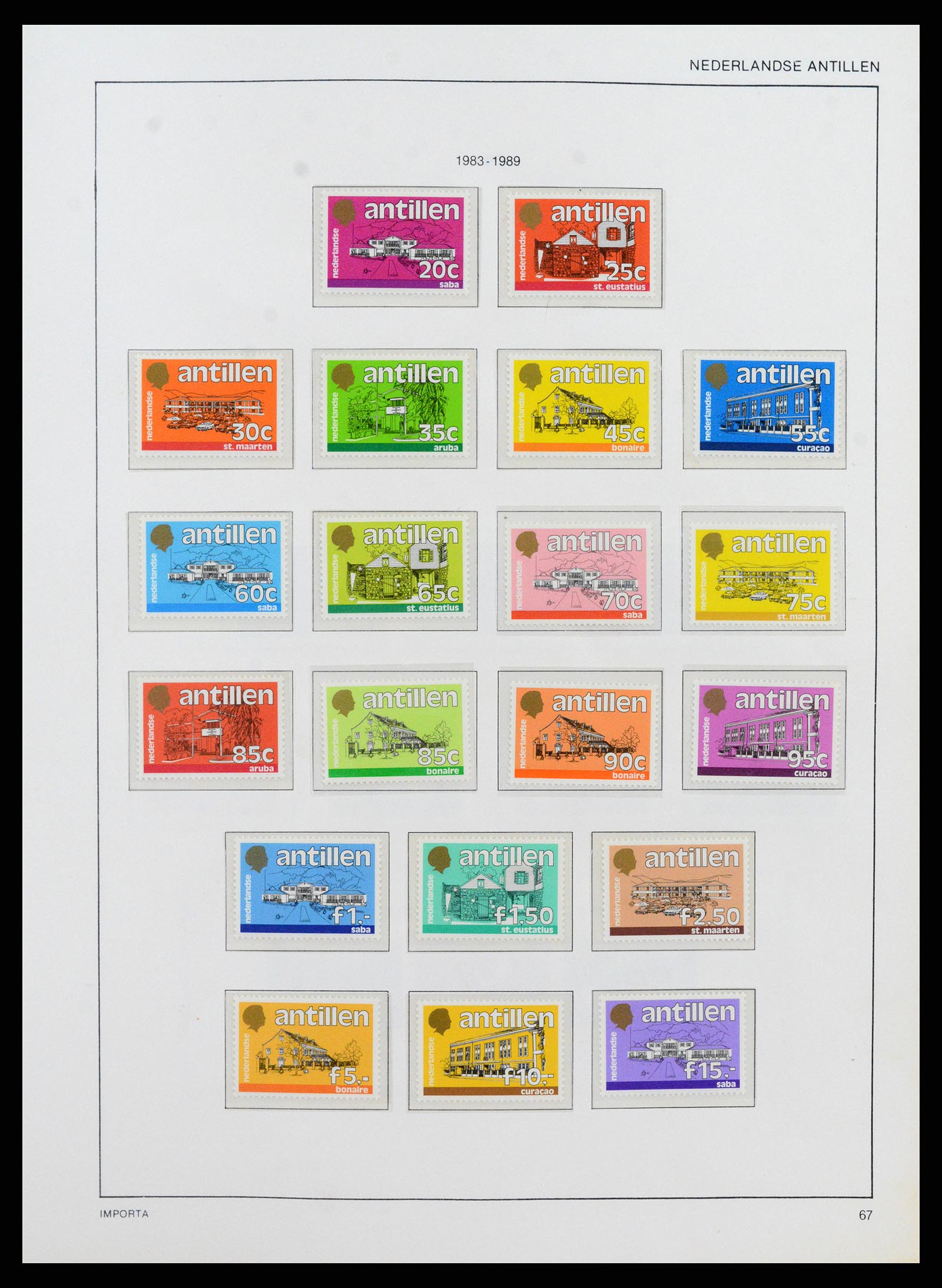 38069 0072 - Postzegelverzameling 38069 Curaçao/Antillen 1873-1988.