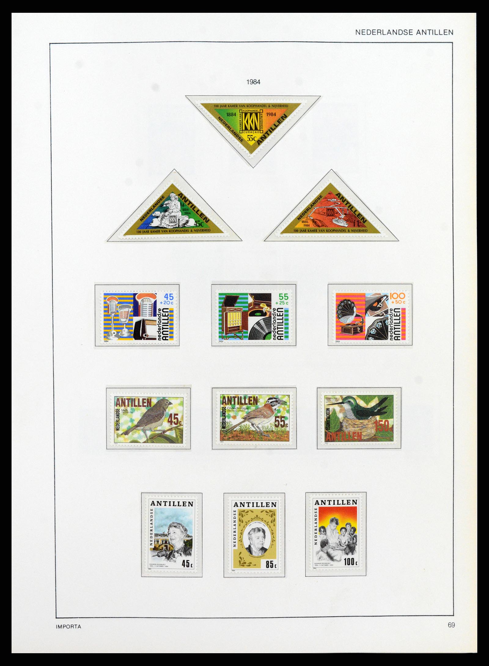 38069 0074 - Postzegelverzameling 38069 Curaçao/Antillen 1873-1988.
