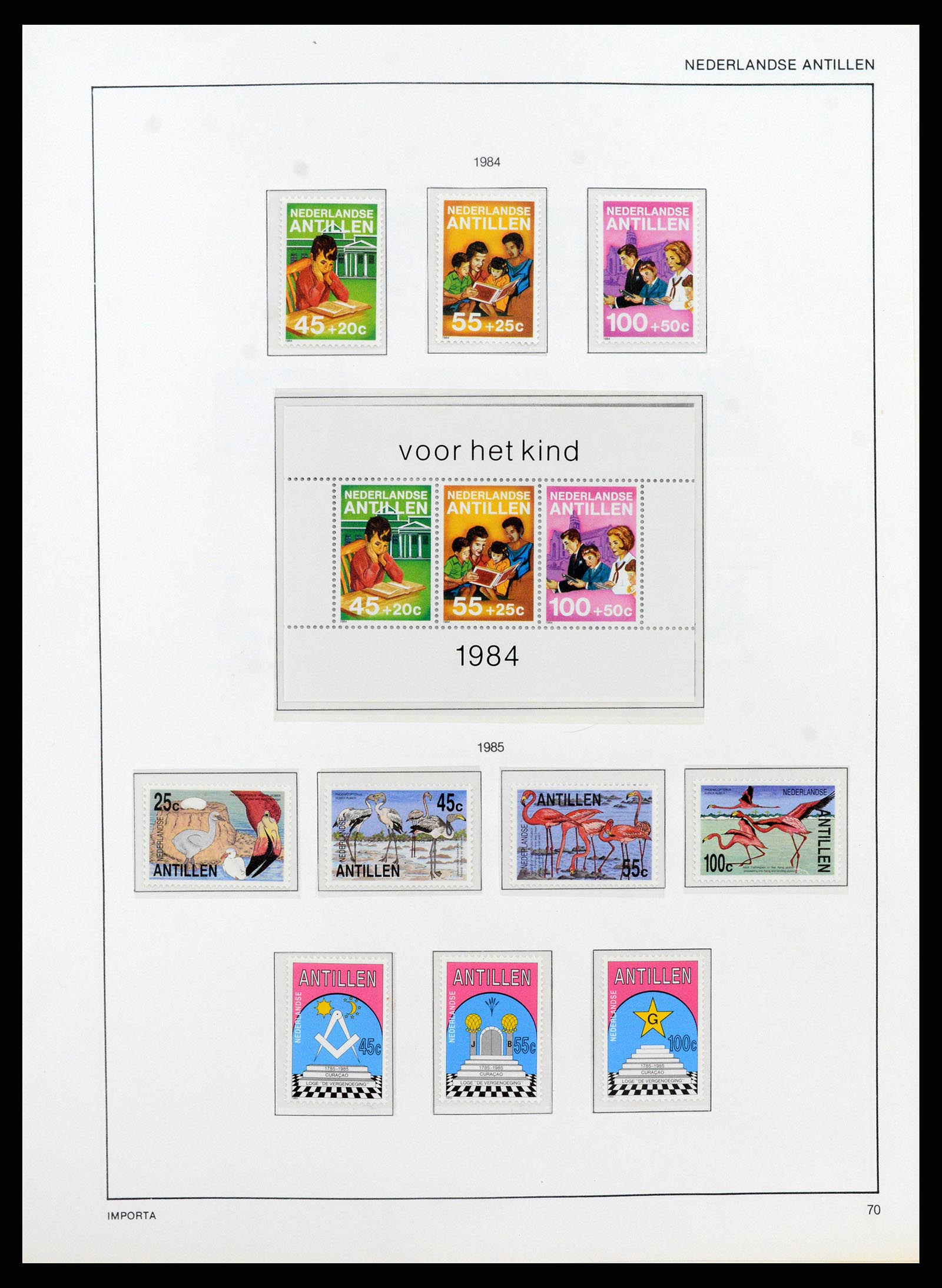 38069 0075 - Postzegelverzameling 38069 Curaçao/Antillen 1873-1988.