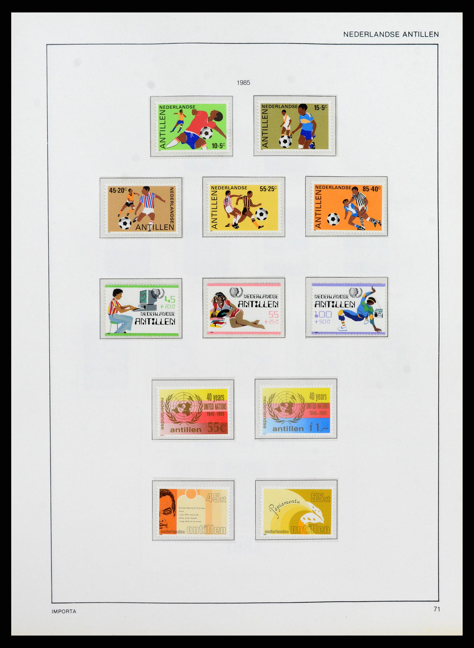 38069 0076 - Postzegelverzameling 38069 Curaçao/Antillen 1873-1988.