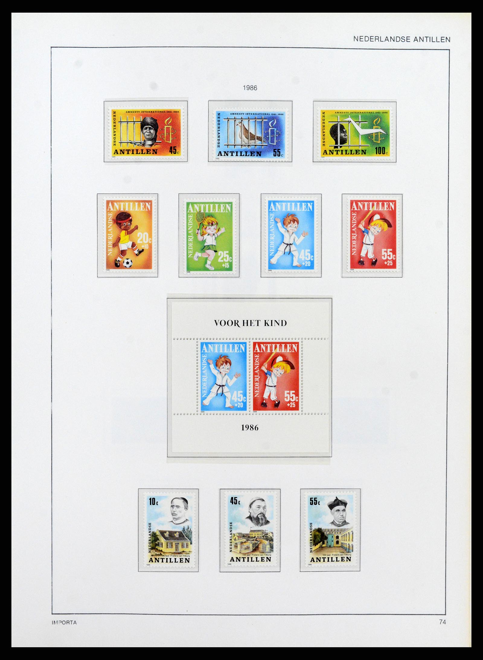 38069 0079 - Postzegelverzameling 38069 Curaçao/Antillen 1873-1988.