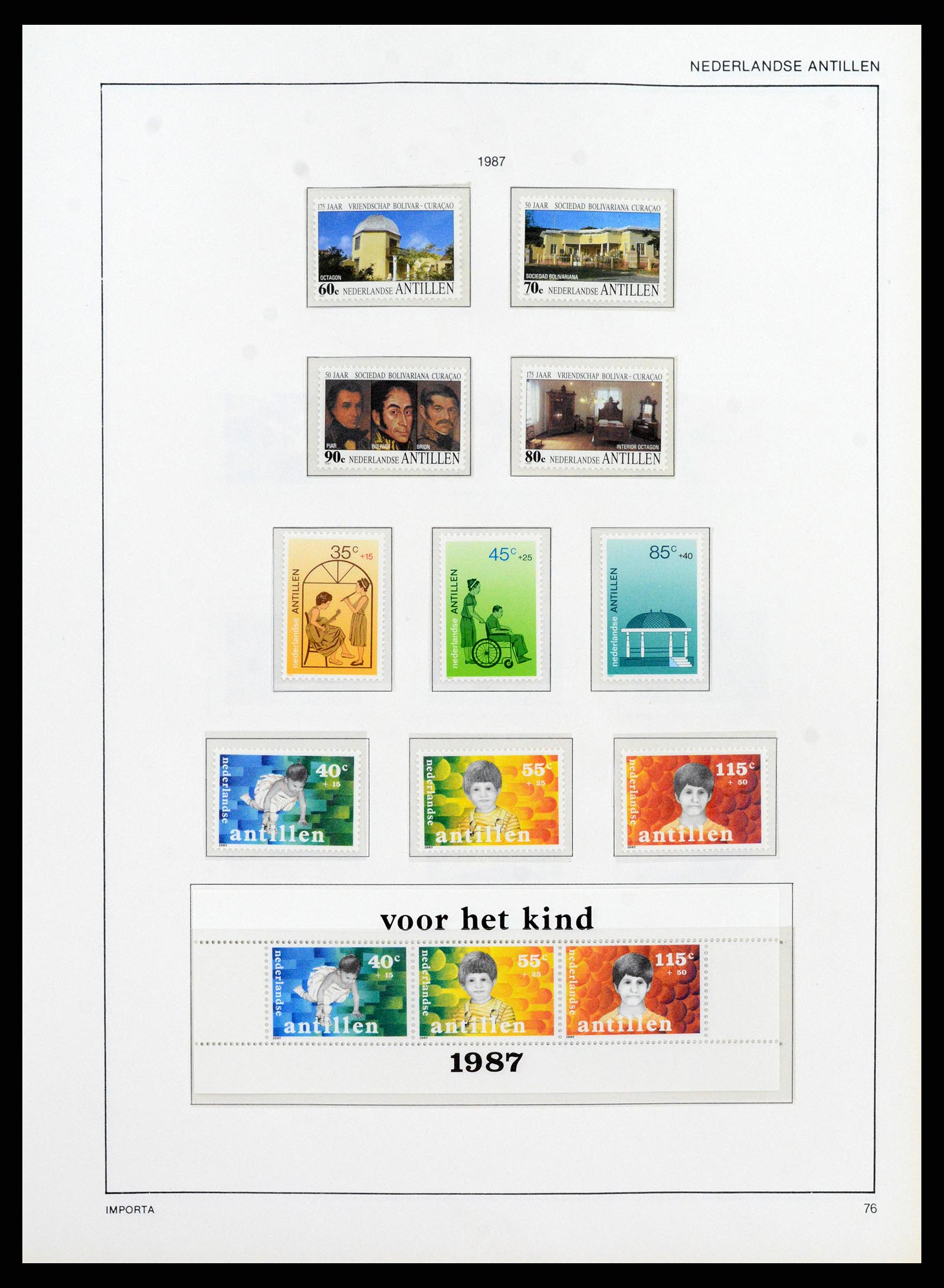 38069 0081 - Postzegelverzameling 38069 Curaçao/Antillen 1873-1988.