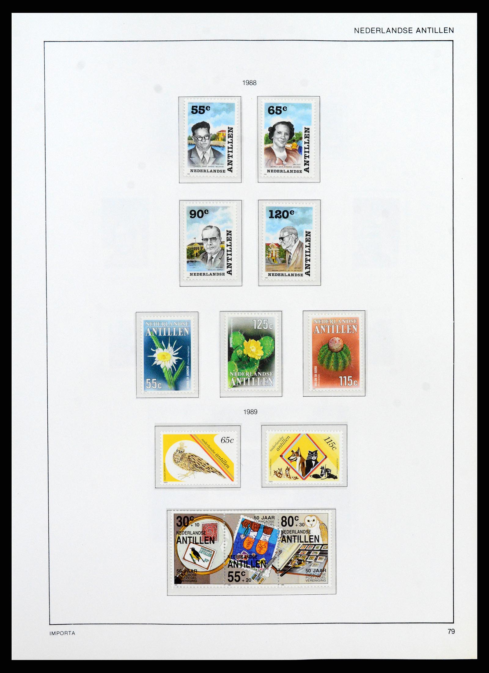 38069 0084 - Postzegelverzameling 38069 Curaçao/Antillen 1873-1988.