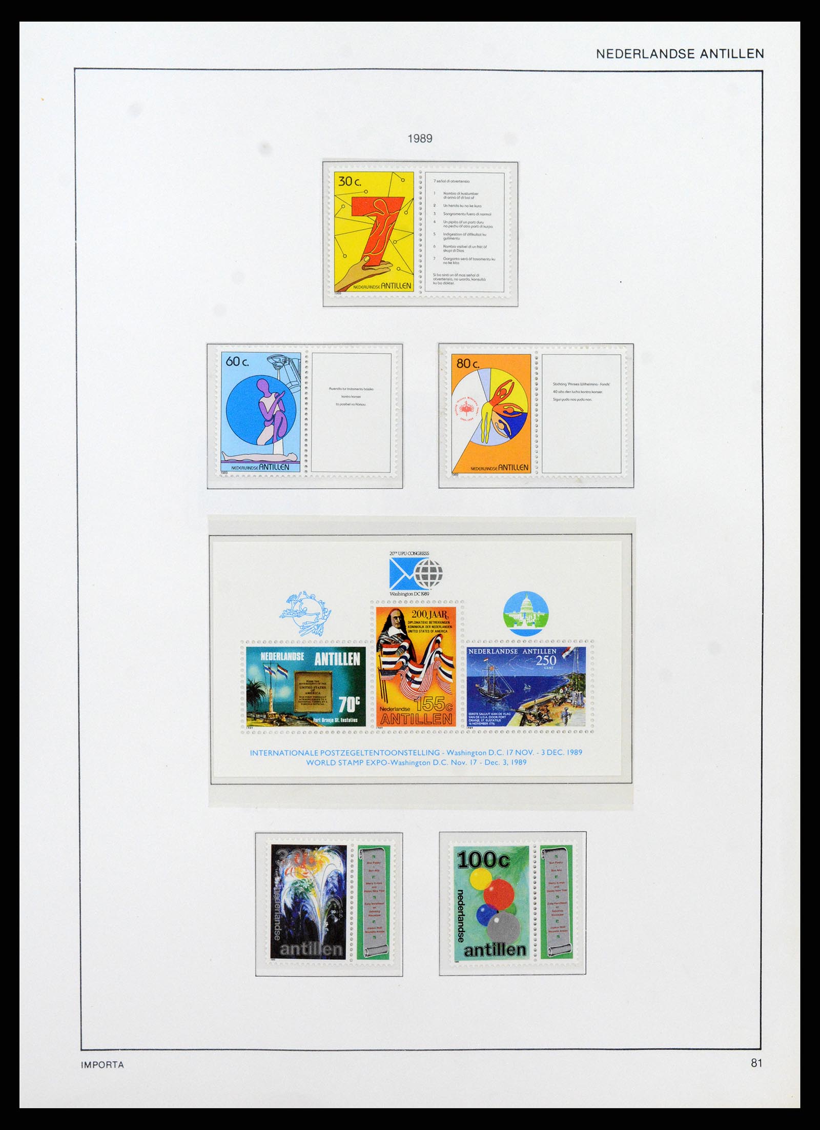 38069 0086 - Postzegelverzameling 38069 Curaçao/Antillen 1873-1988.