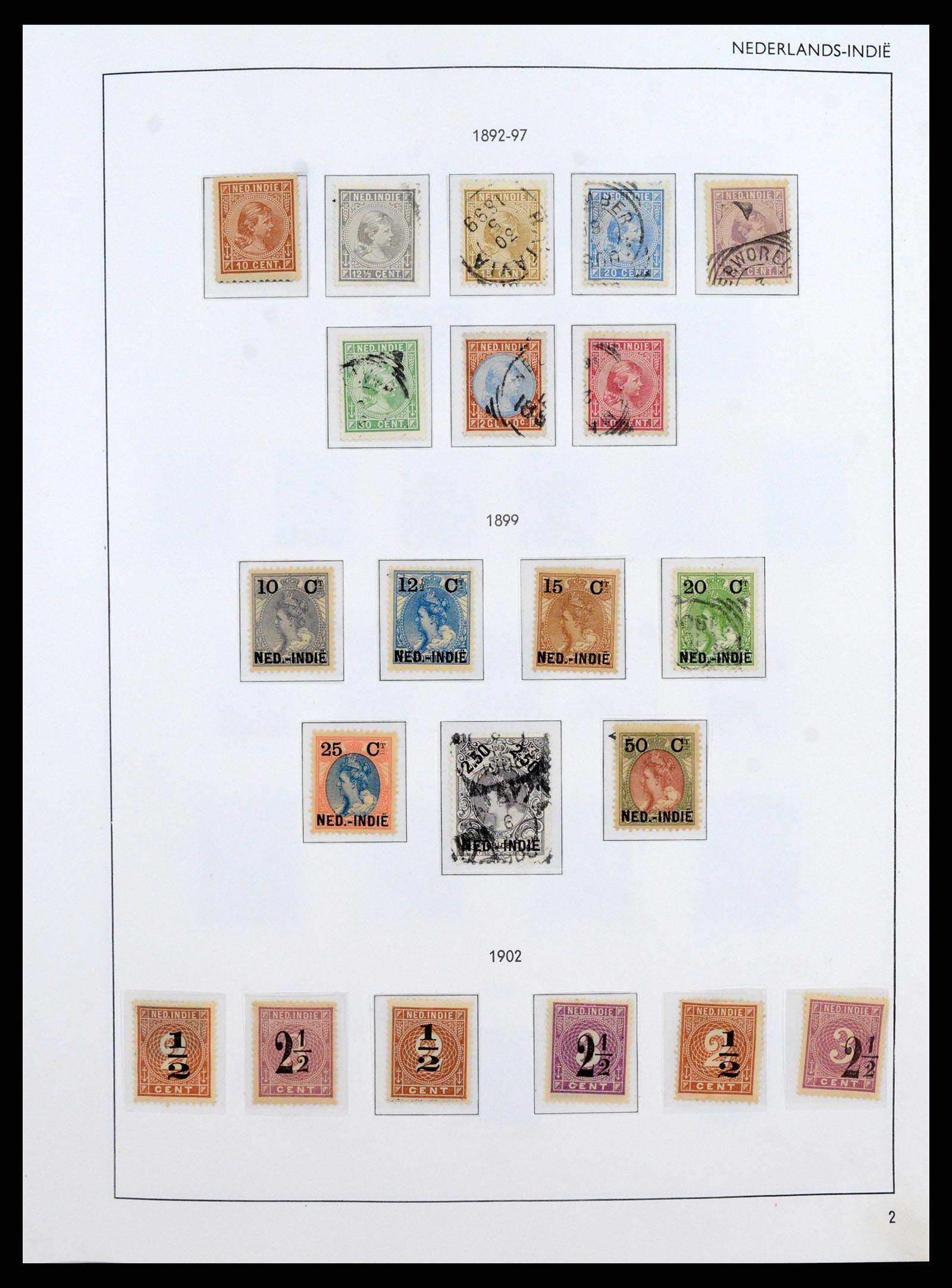 38071 0002 - Postzegelverzameling 38071 Nederlandse gebieden 1864-1960.