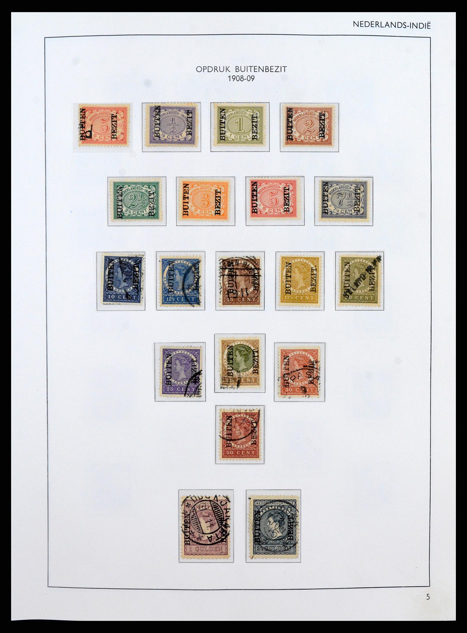 38071 0005 - Postzegelverzameling 38071 Nederlandse gebieden 1864-1960.