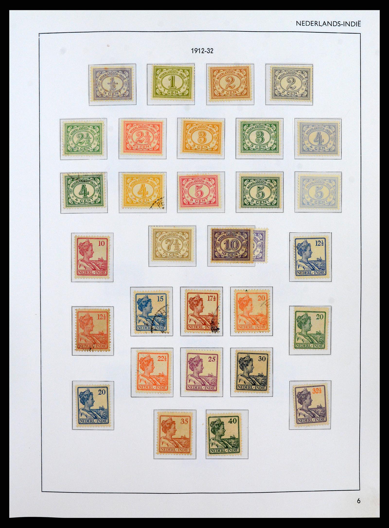 38071 0006 - Postzegelverzameling 38071 Nederlandse gebieden 1864-1960.
