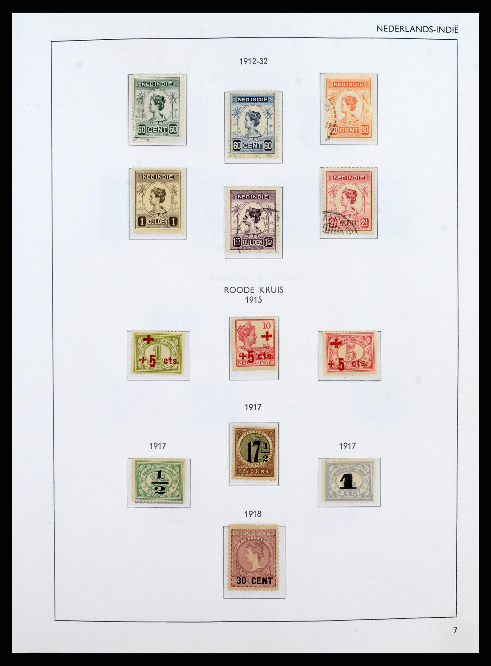 38071 0007 - Postzegelverzameling 38071 Nederlandse gebieden 1864-1960.